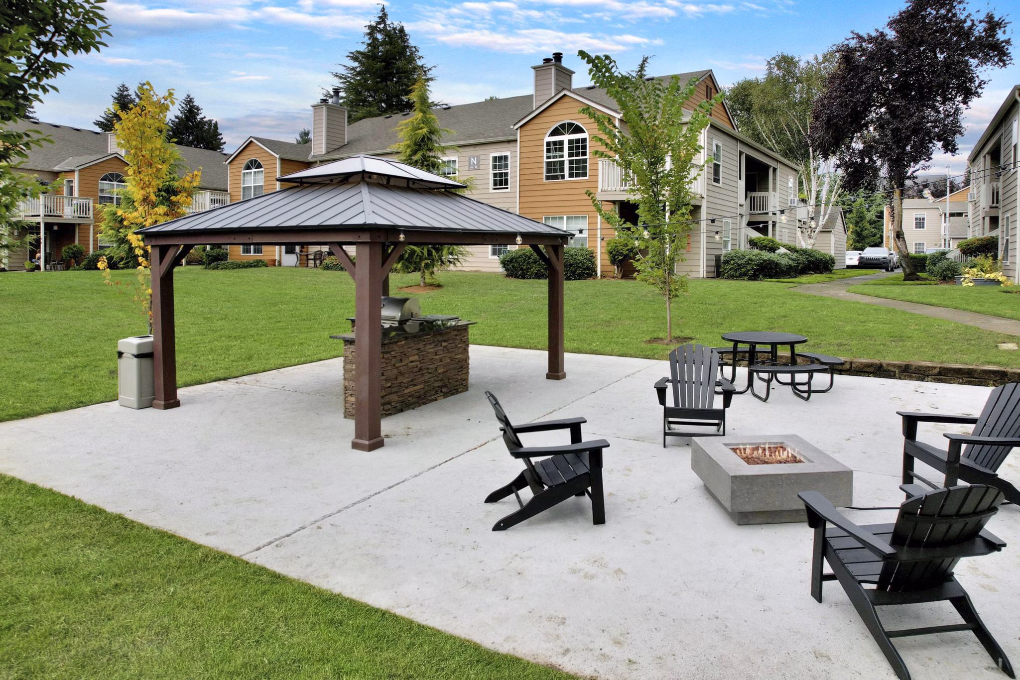 Patio at Carriage Park Apartments