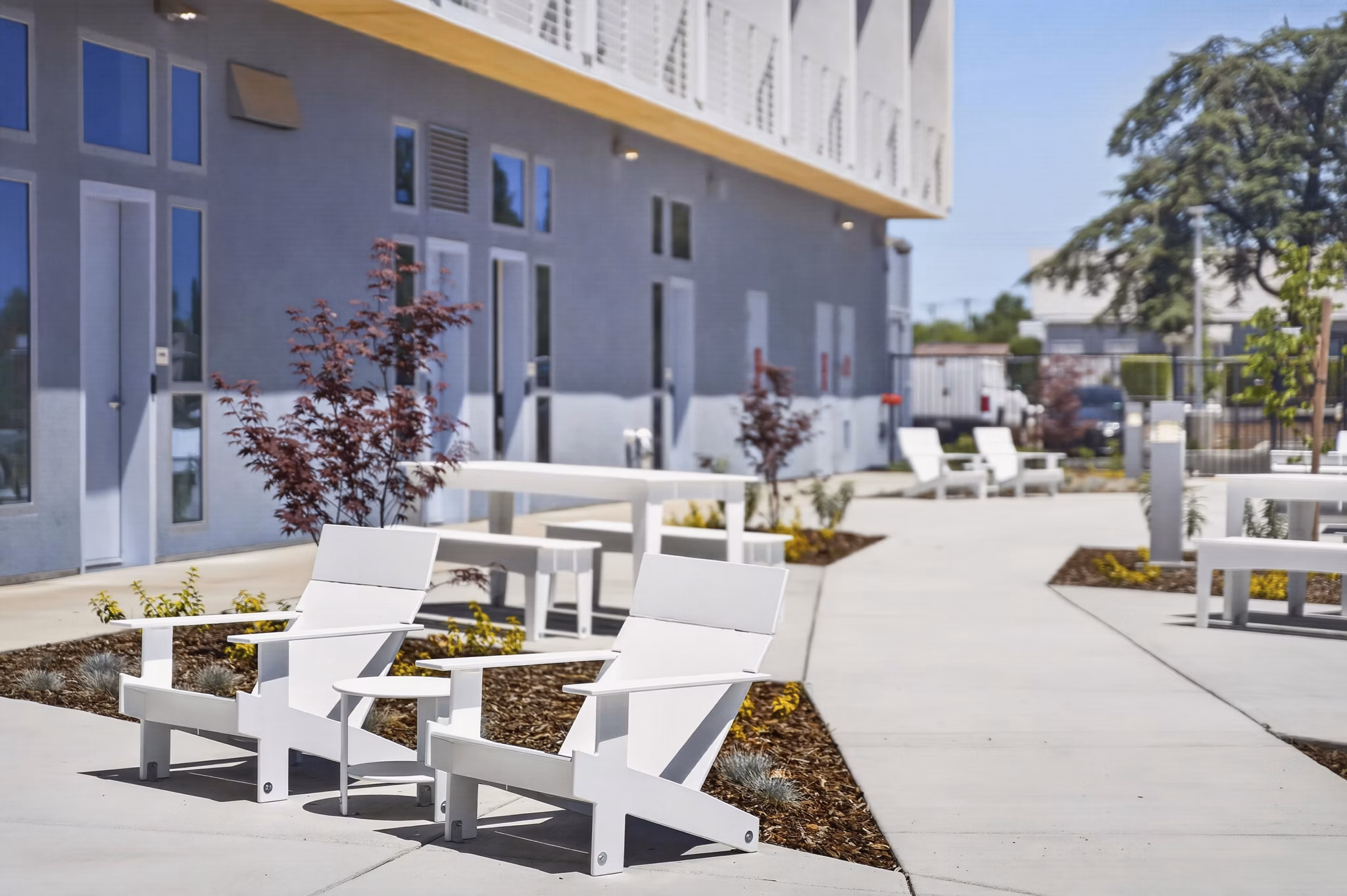 grill area at KIND South Apartments 