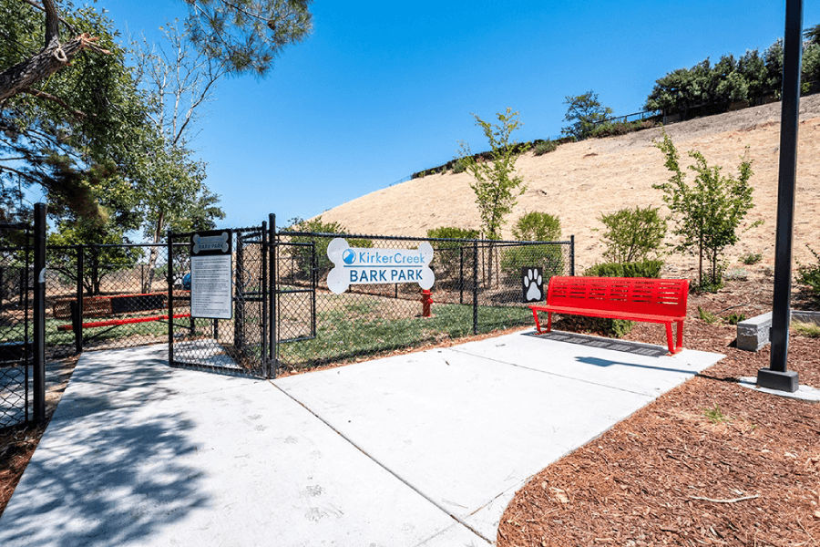 Dog park at Kirker Creek
