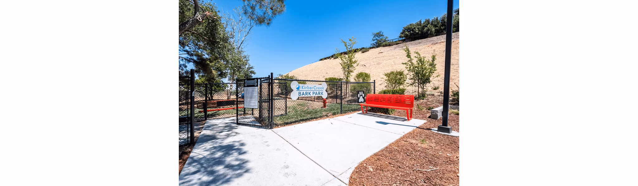 dog park at Kirker Creek Apartments
