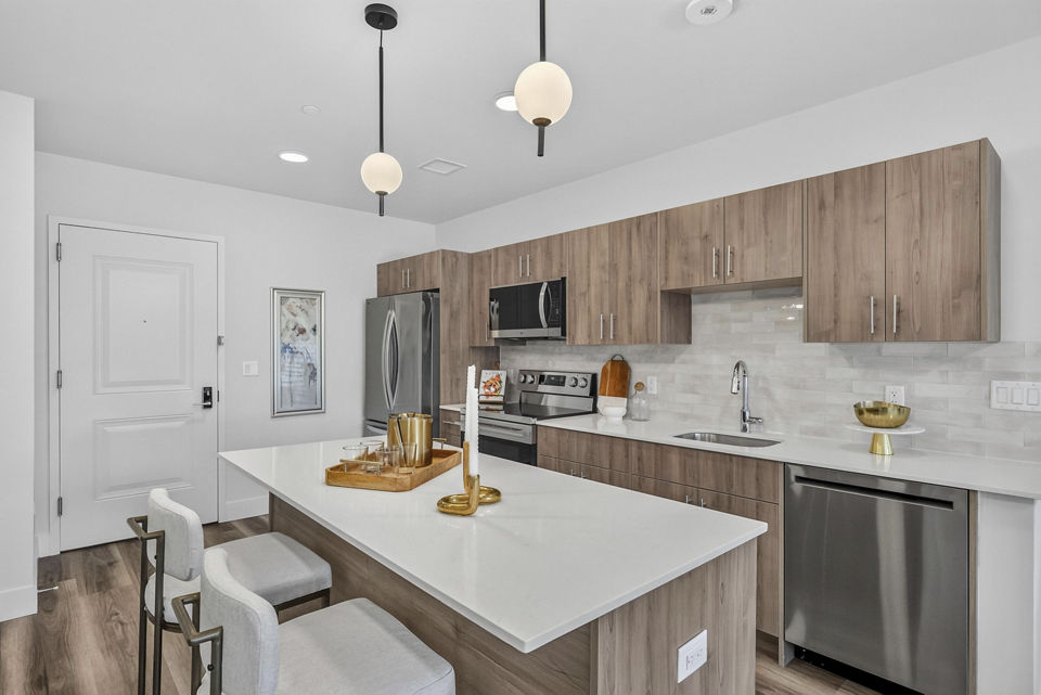 Kitchen at The Park at Fords Corner Apartments