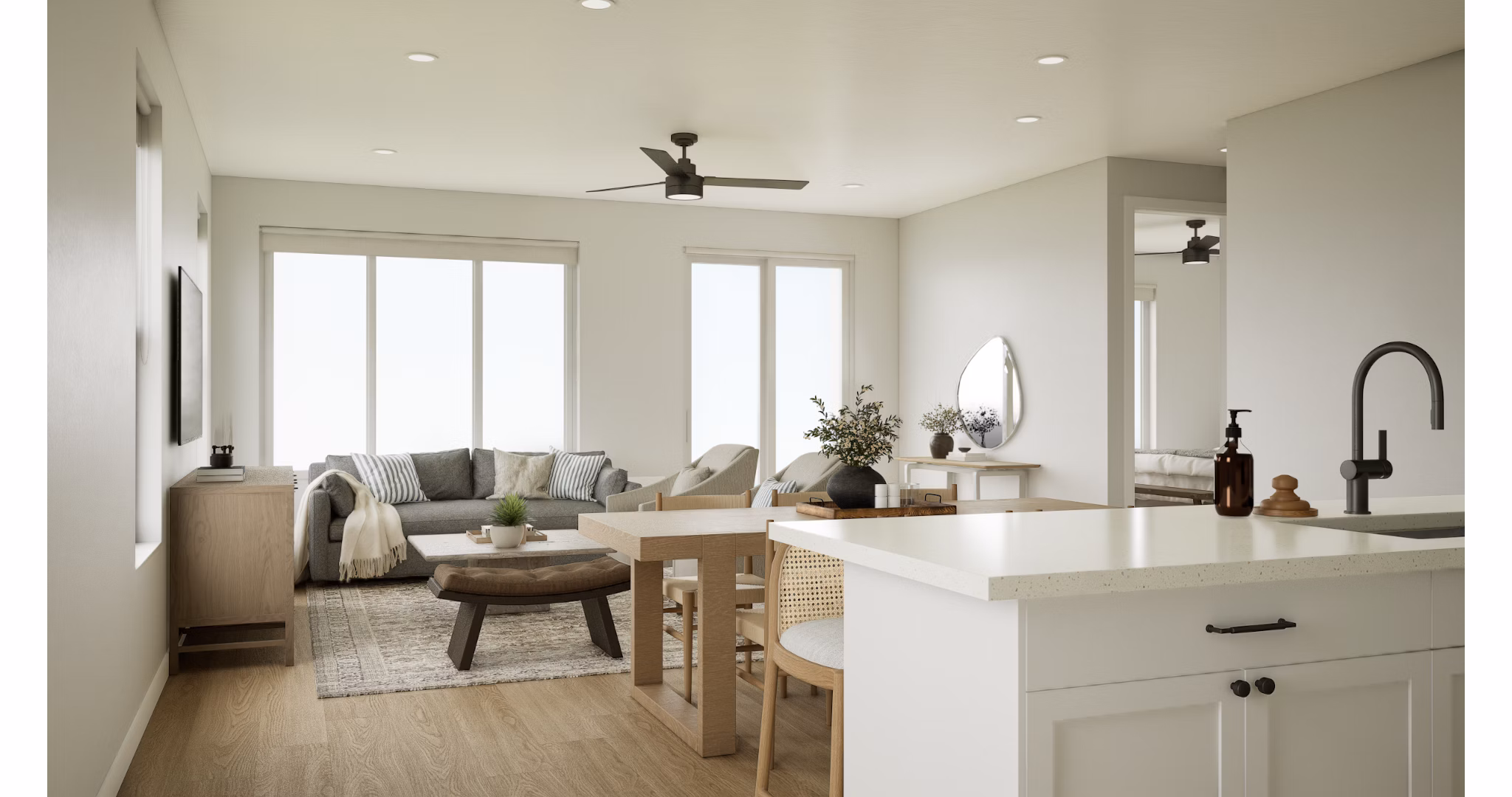 living room at Viviano at Red Cliffs Apartments 