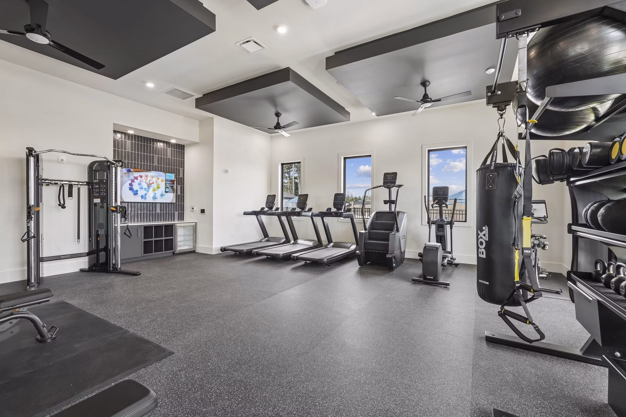 fitness center at Alta Rowe Apartments