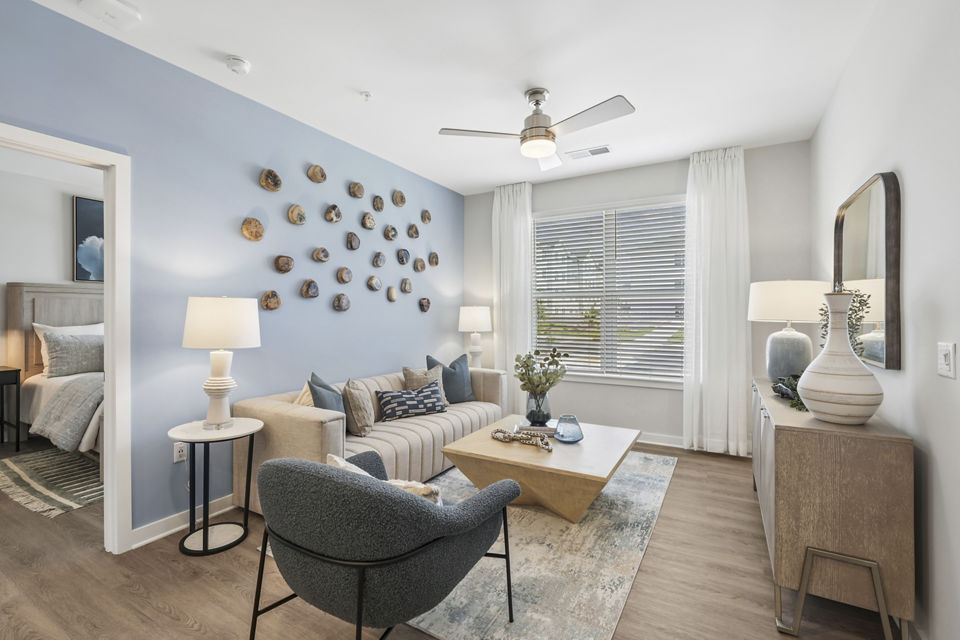 living room at Alta Rowe Apartments