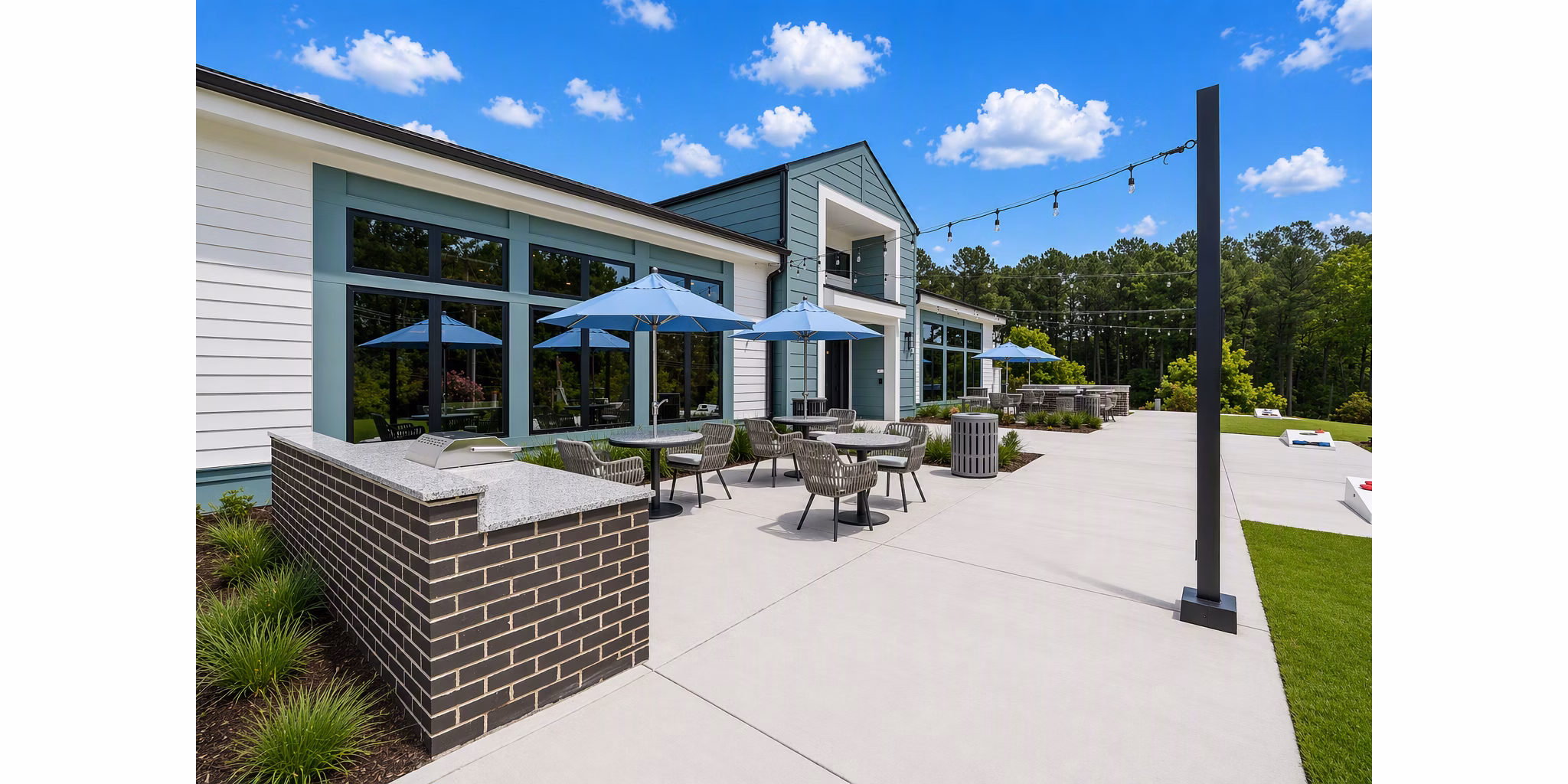 grill area at Alta Rowe Apartments