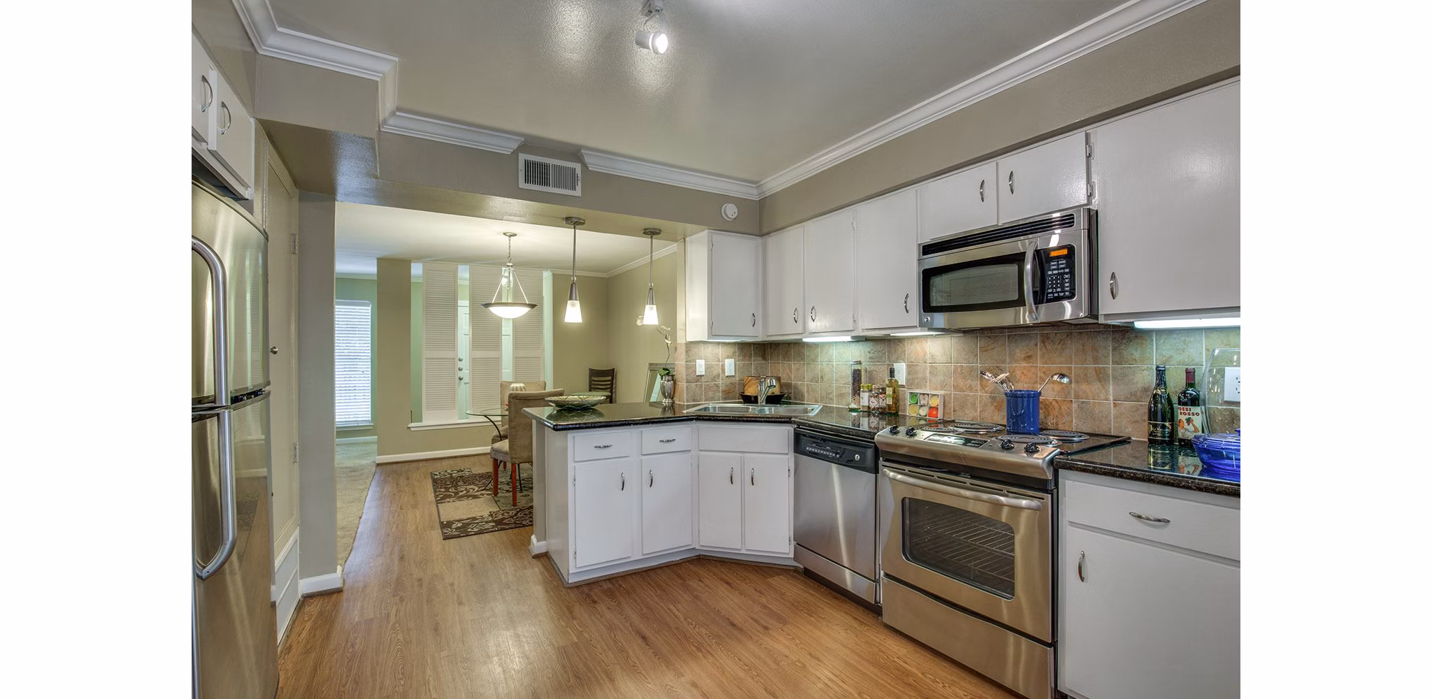 kitchen at Memorial Creole Apartments