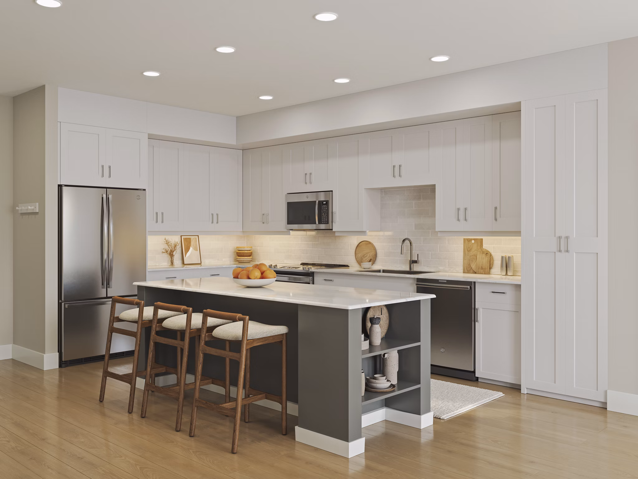 kitchen at The Henley Apartments