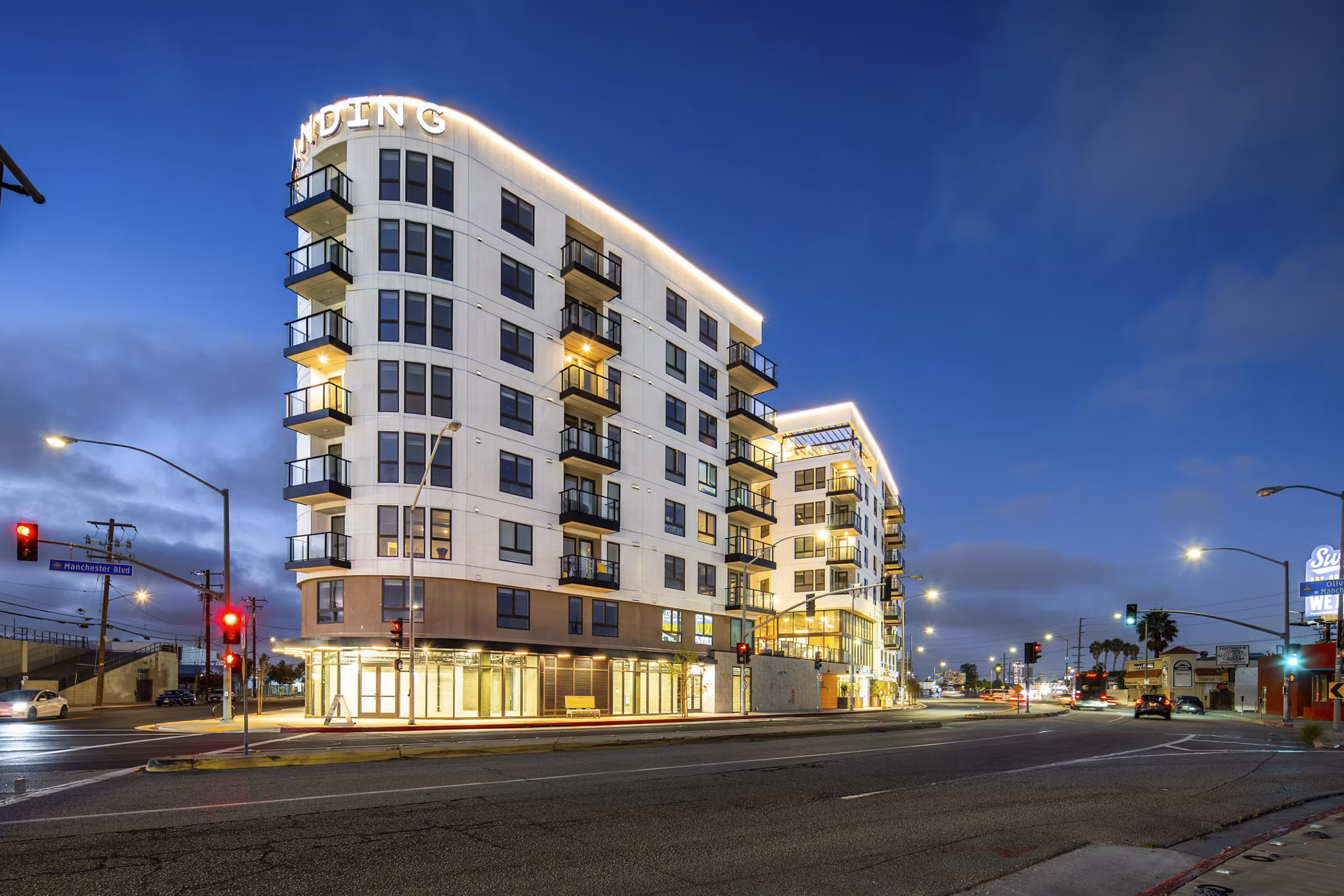 Building/Exterior at The Landing Apartments