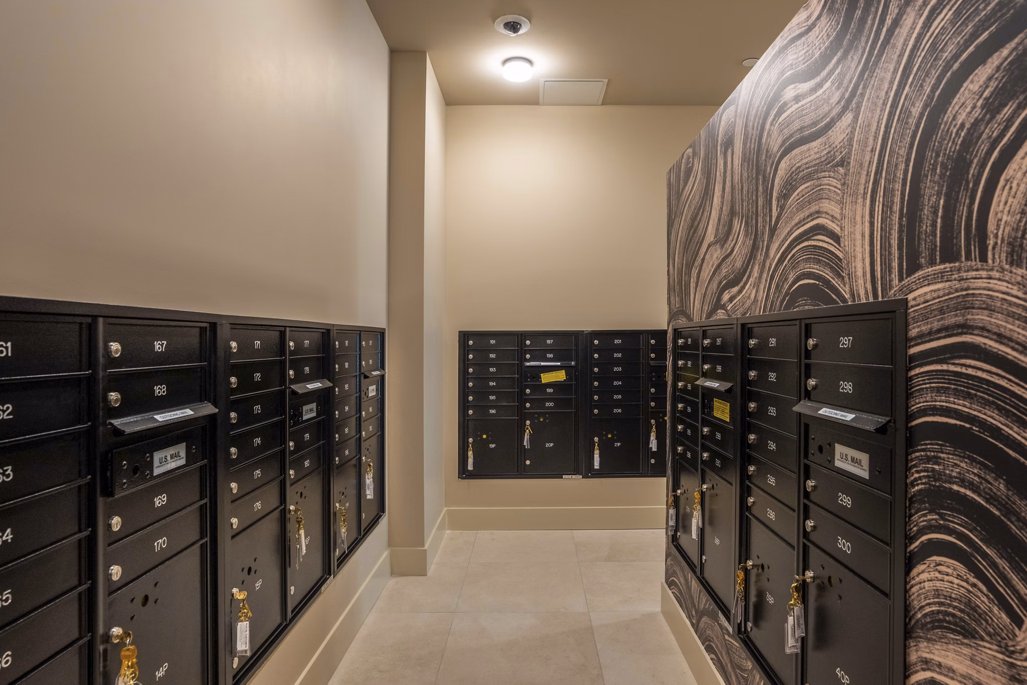 Mail Room at The Landing Apartments