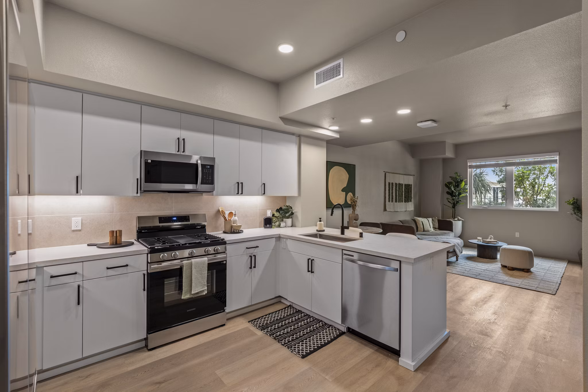 Kitchen at The Landing Apartments