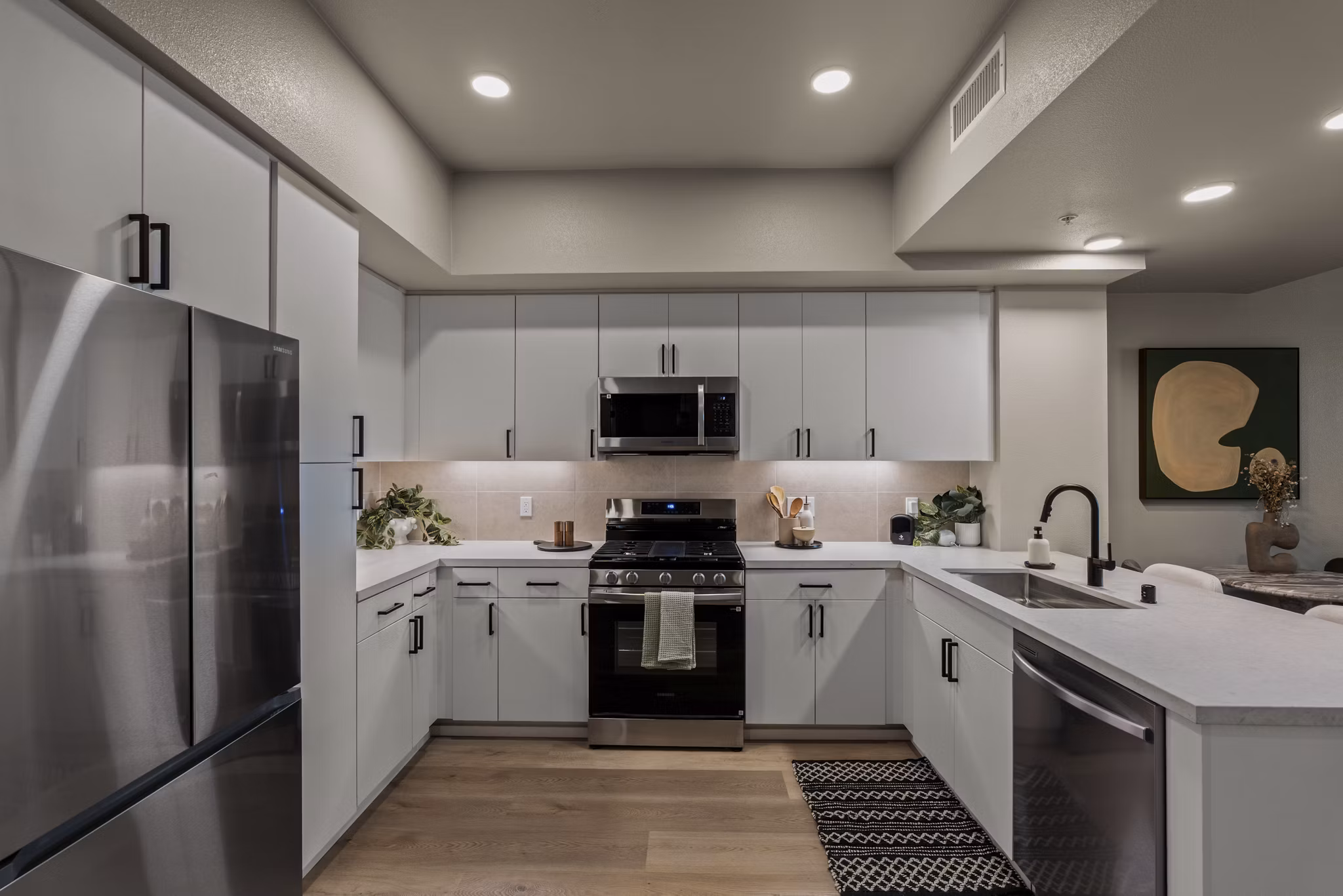 Kitchen at The Landing Apartments