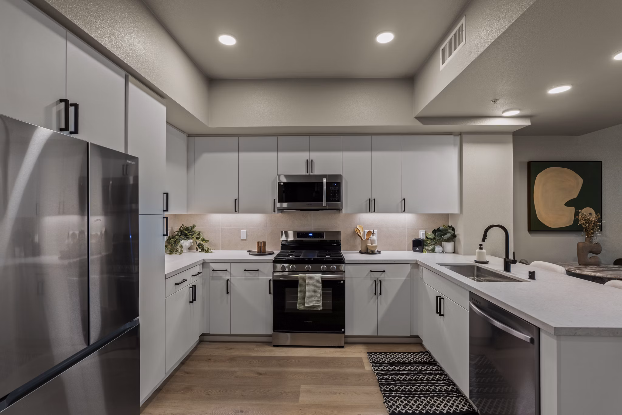 Kitchen at The Landing Apartments