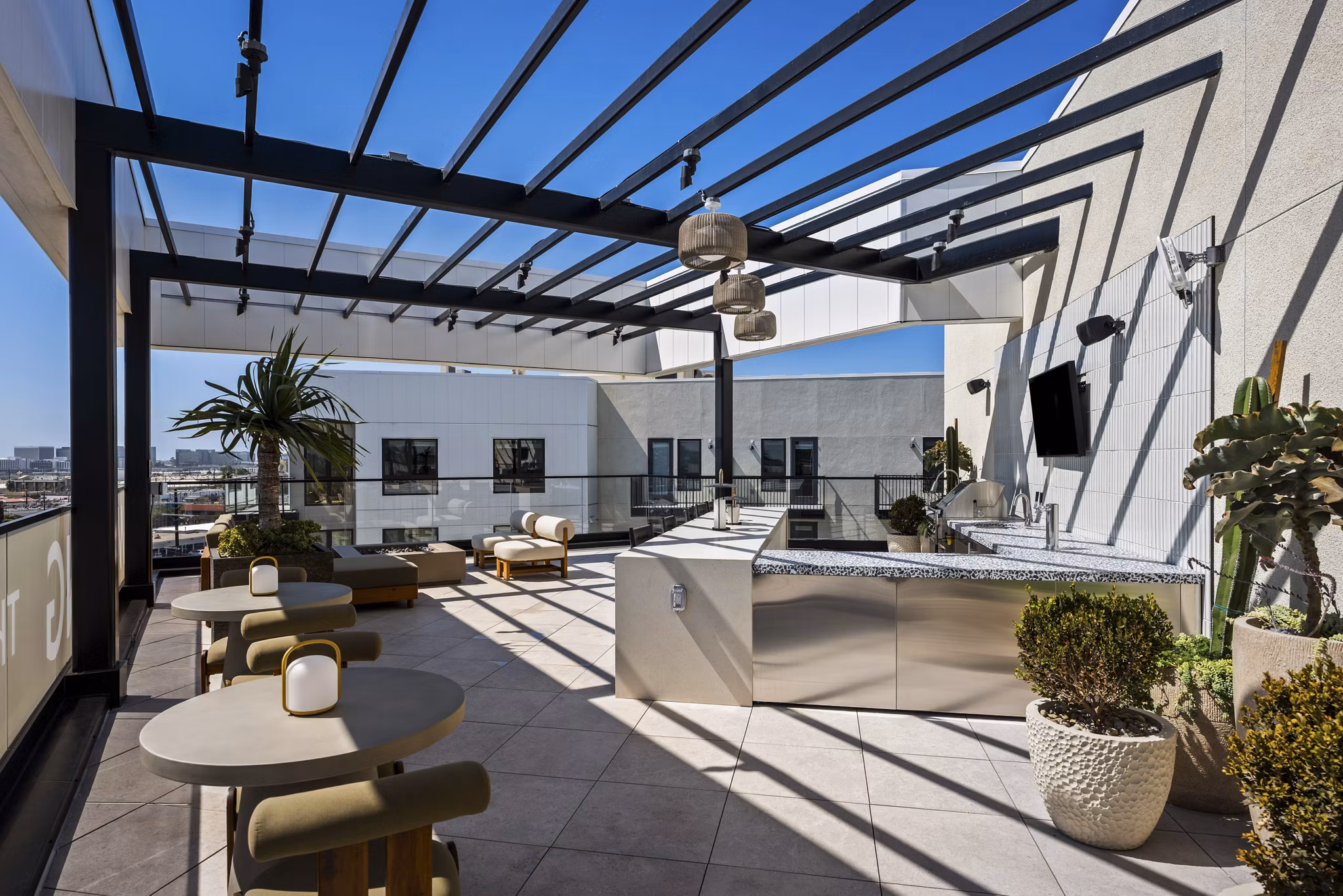 Patio at The Landing Apartments