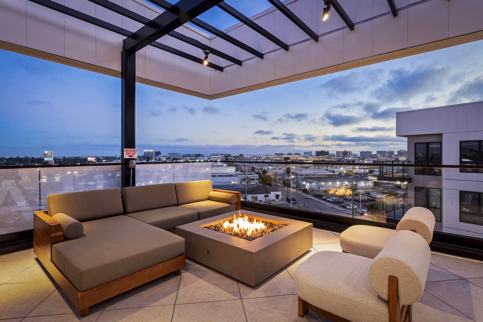 Patio at The Landing Apartments