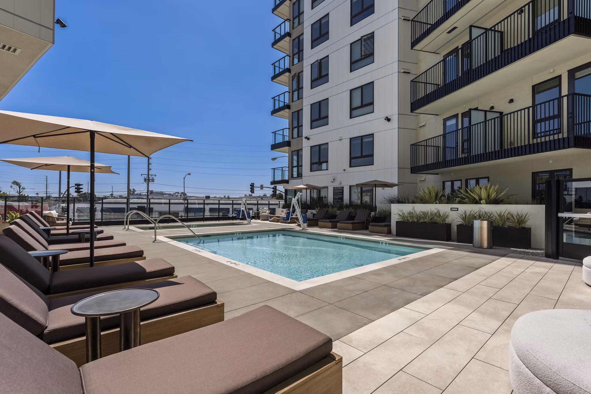 Pool at The Landing Apartments