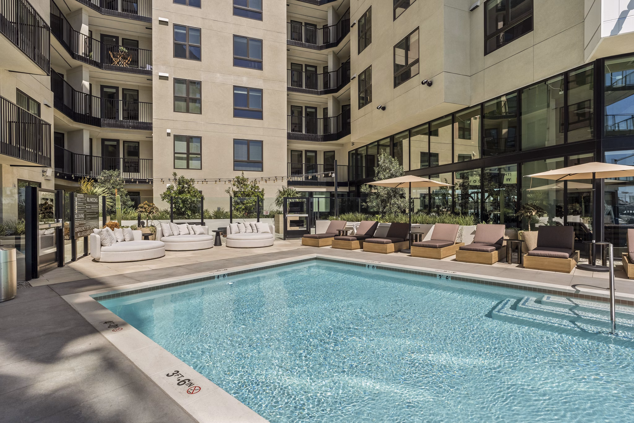 Pool at The Landing Apartments