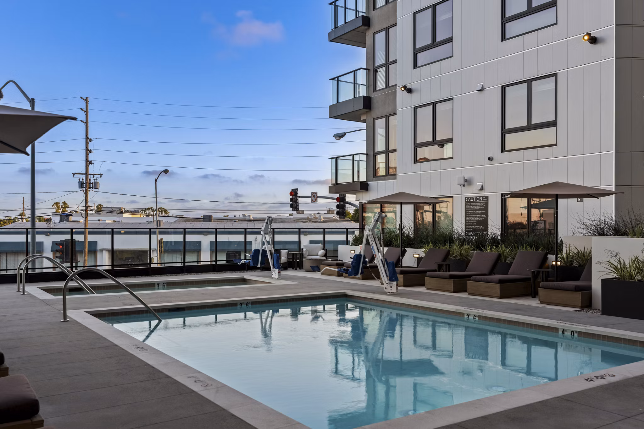 Pool at The Landing Apartments