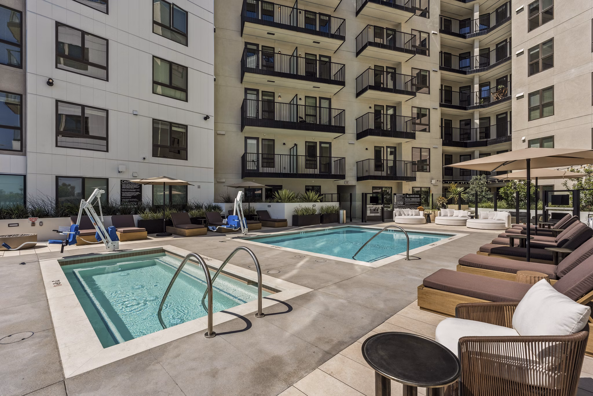 Pool at The Landing Apartments