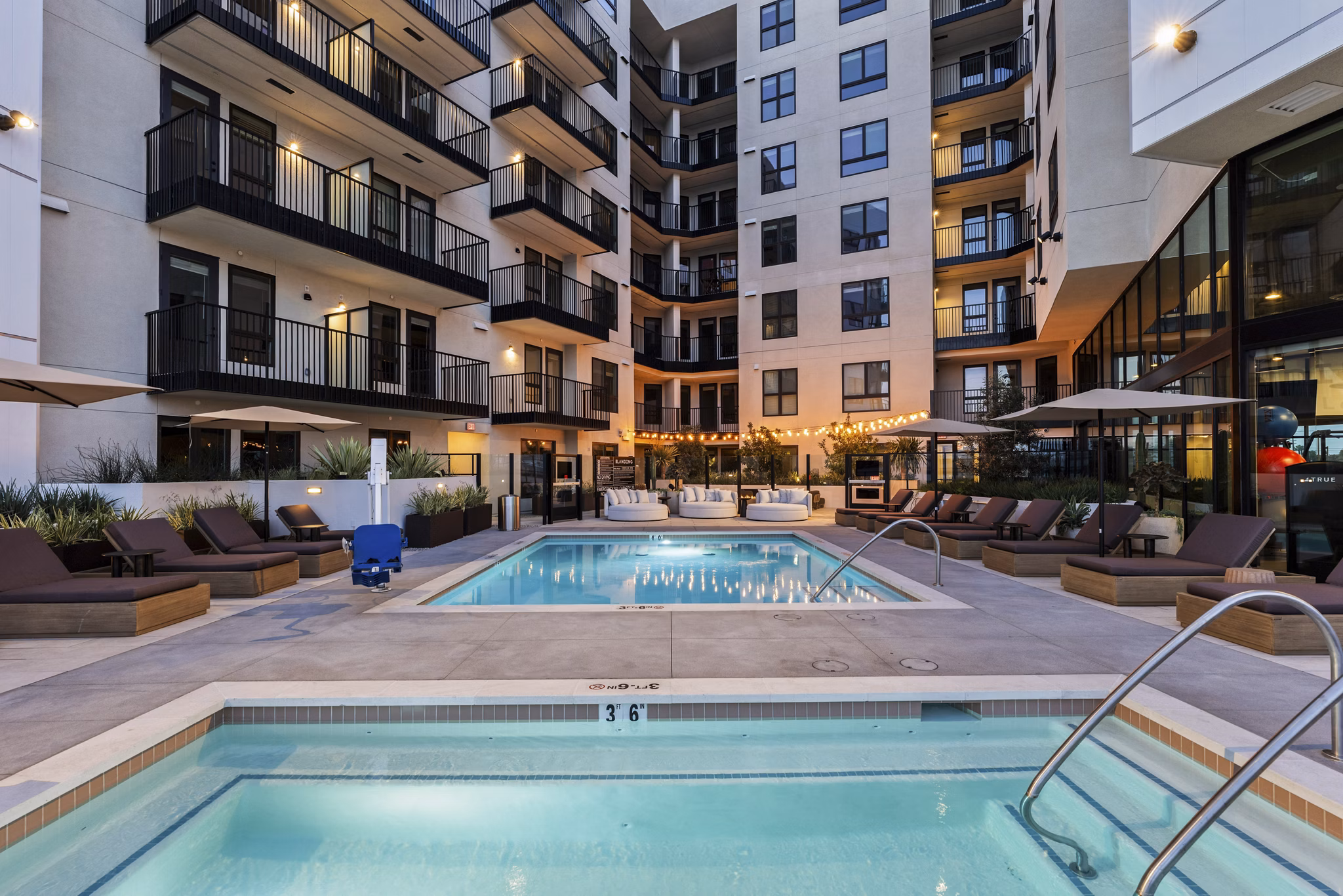 Pool at The Landing Apartments
