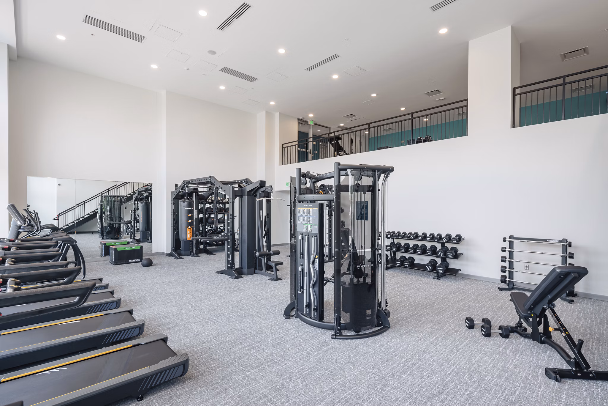 fitness center at Kalaco Apartments