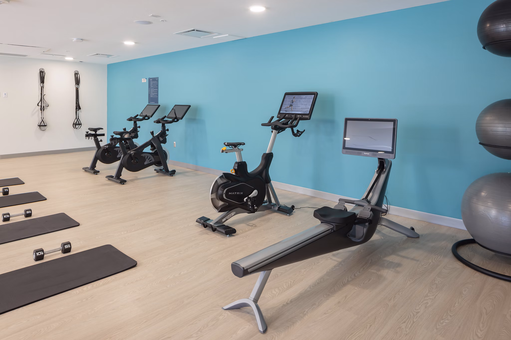 fitness center at Kalaco Apartments