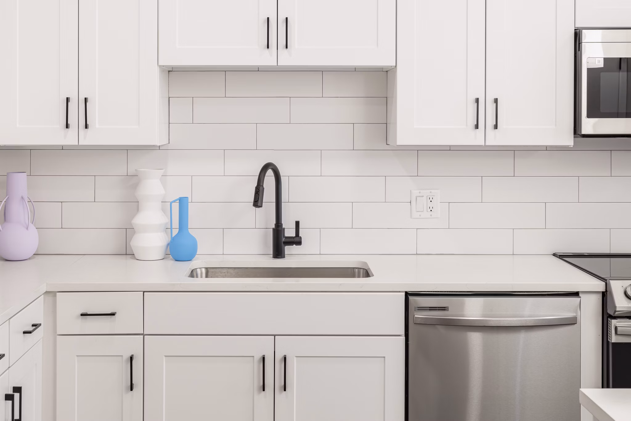 kitchen at Kalaco Apartments 