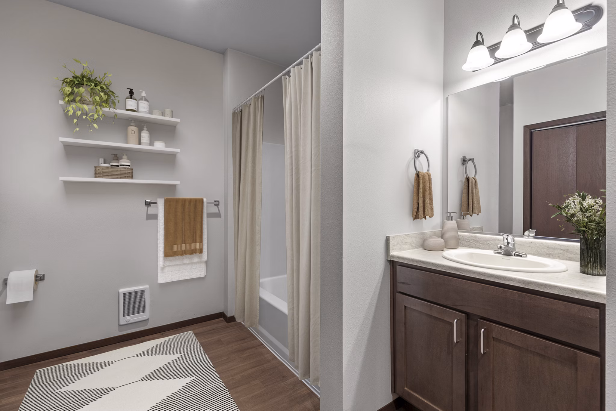 Bathroom at The Carnahan Collection Apartments