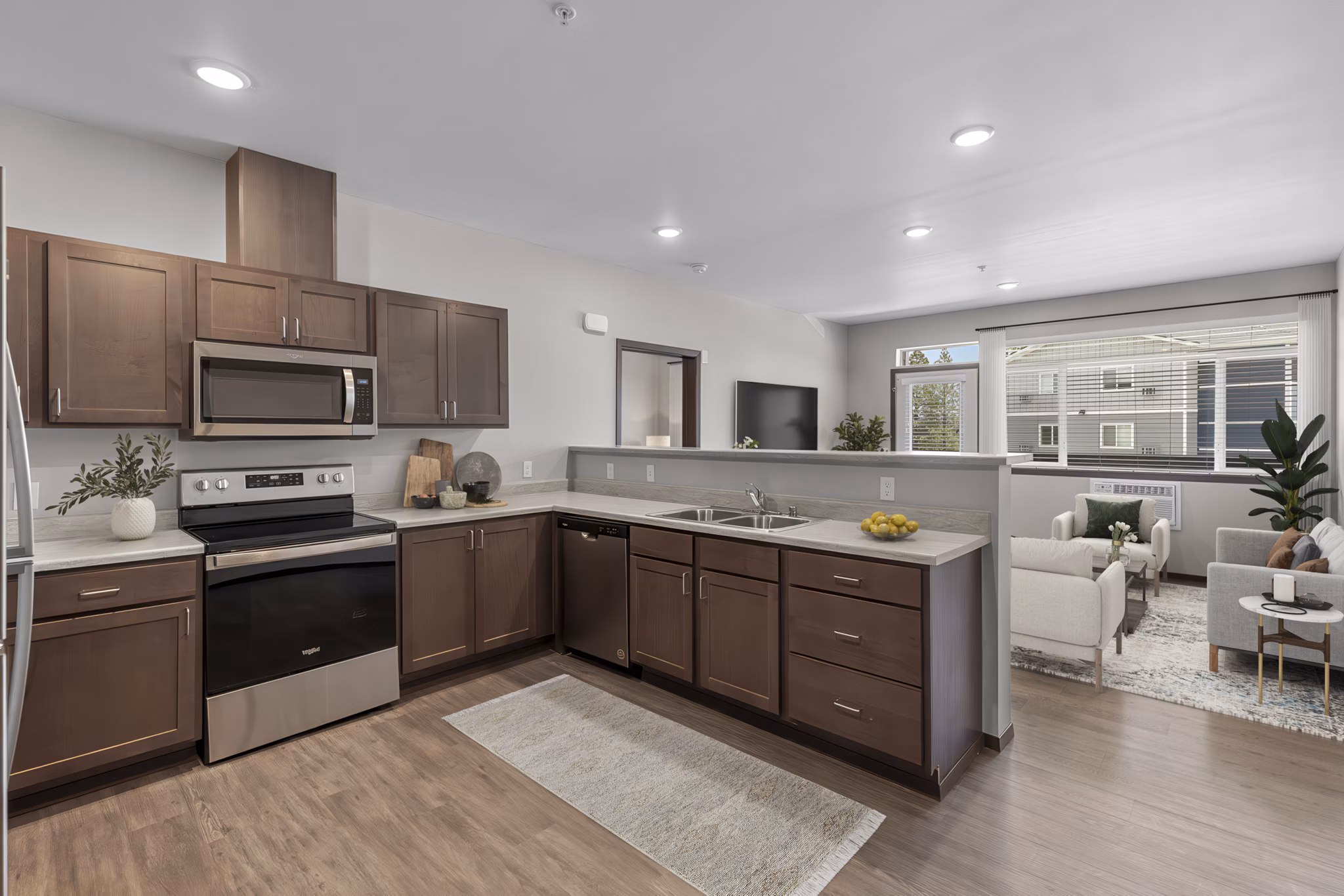 Kitchen at The Carnahan Collection Apartments