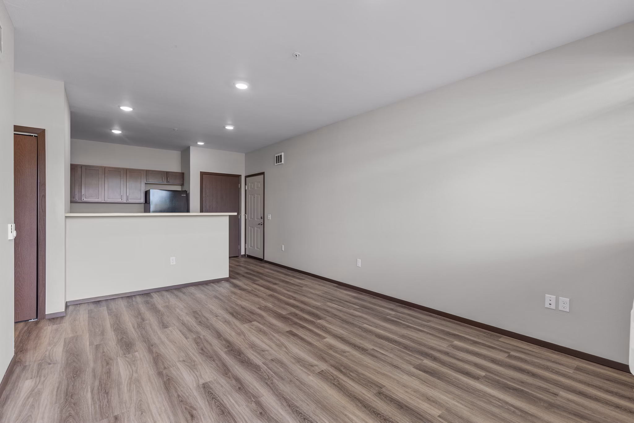 Living Room at The Carnahan Collection Apartments