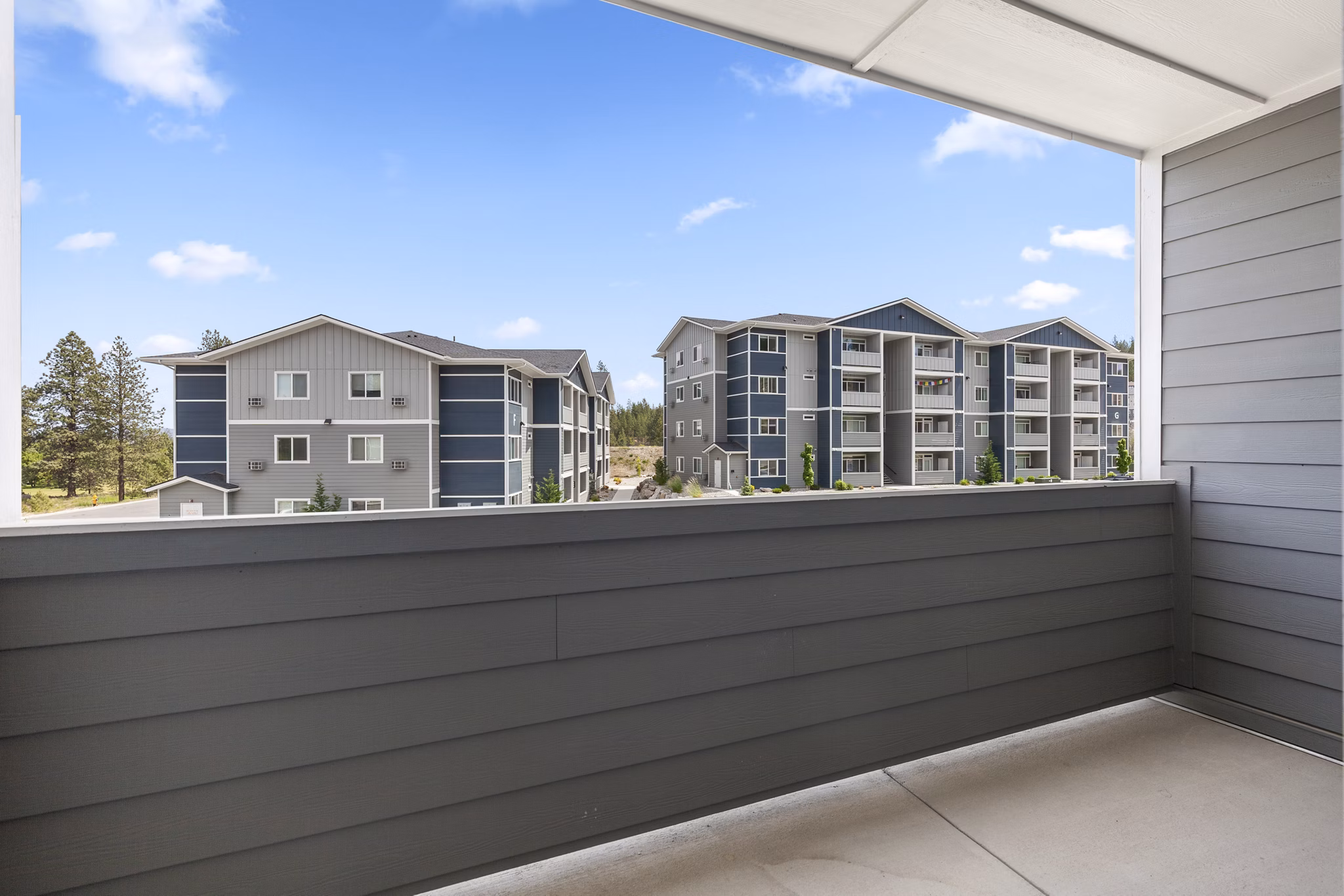 Patio at The Carnahan Collection Apartments