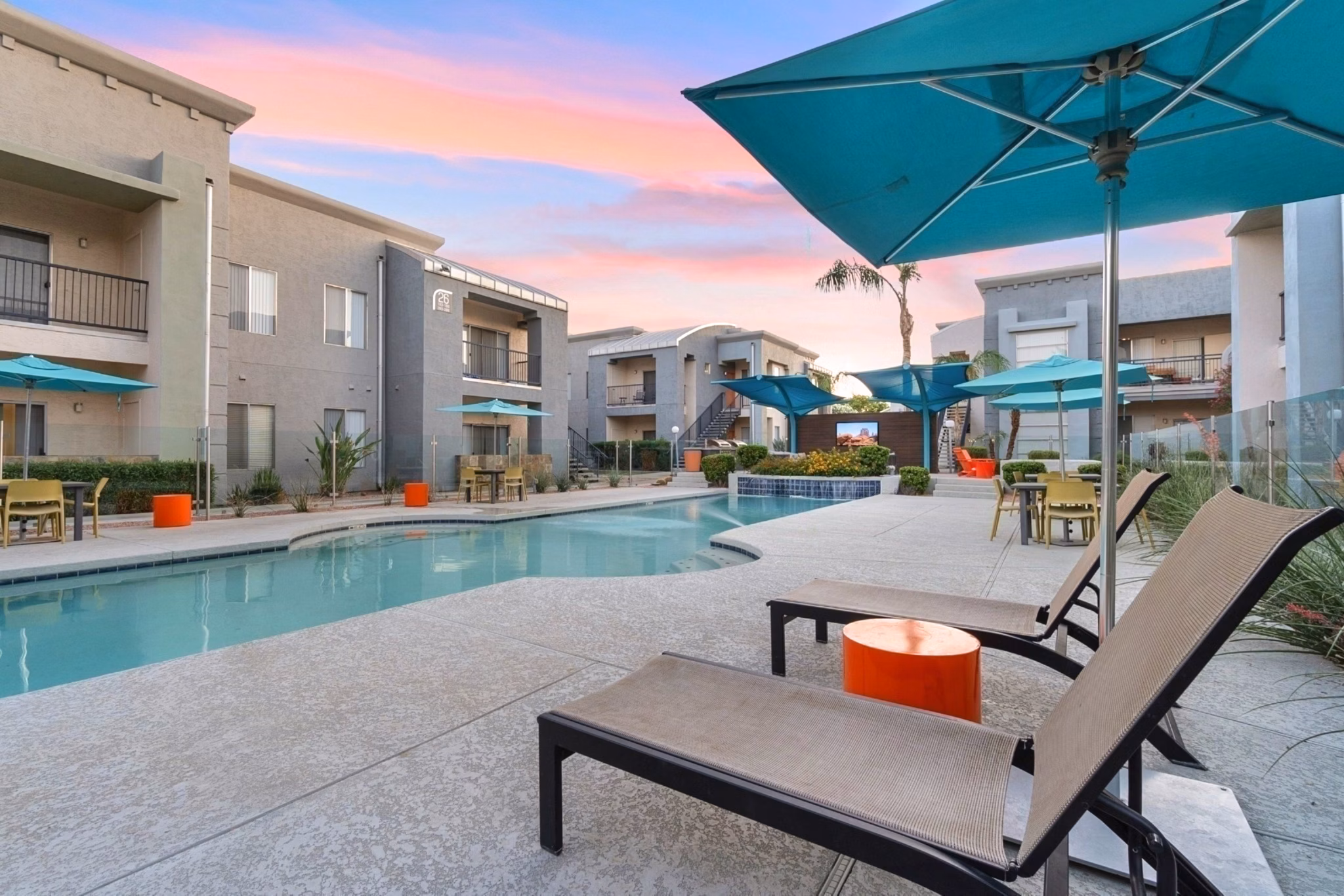 pool at The Turn Apartments