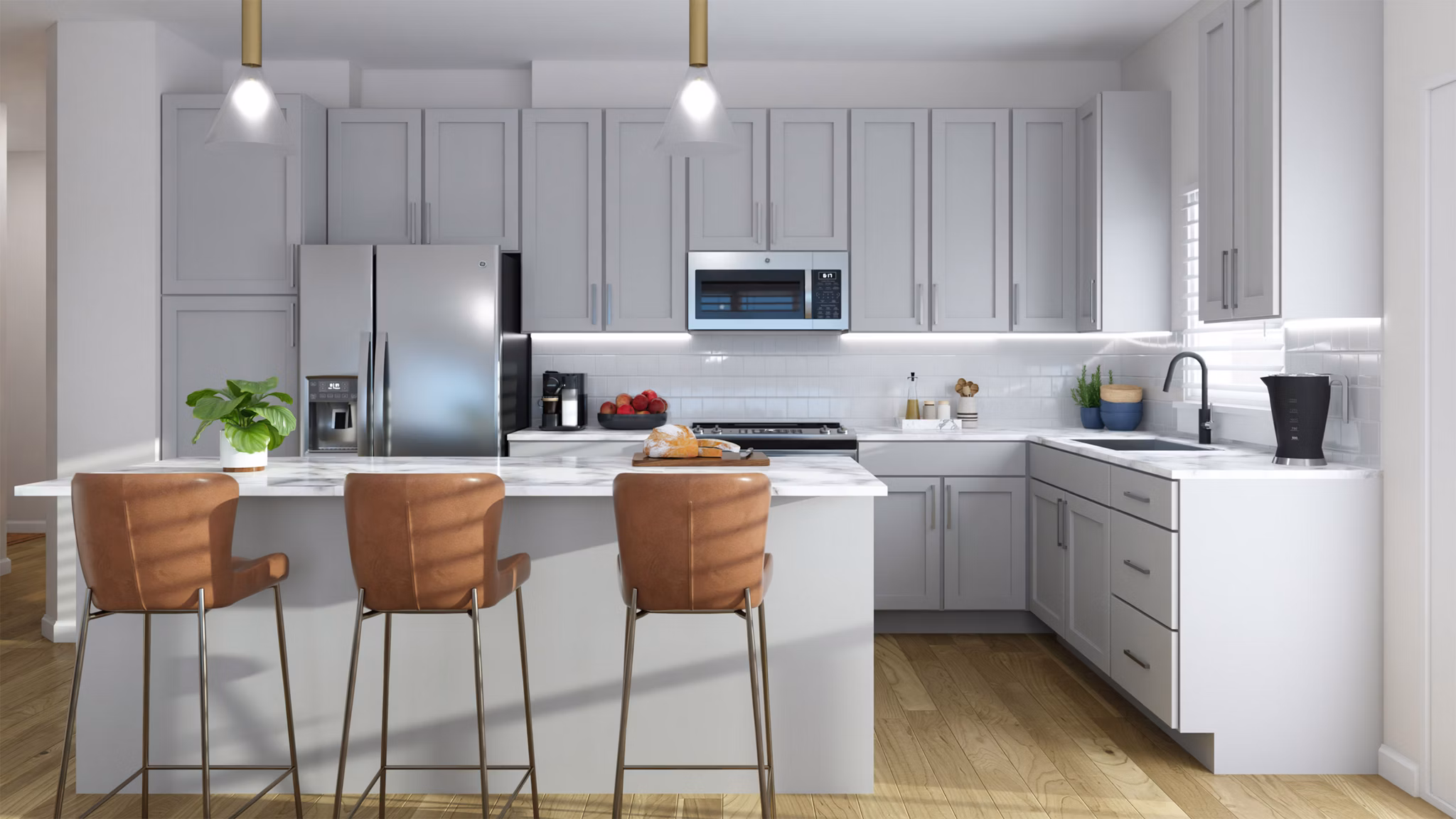 rendering at Overlook Lake Norman Apartments