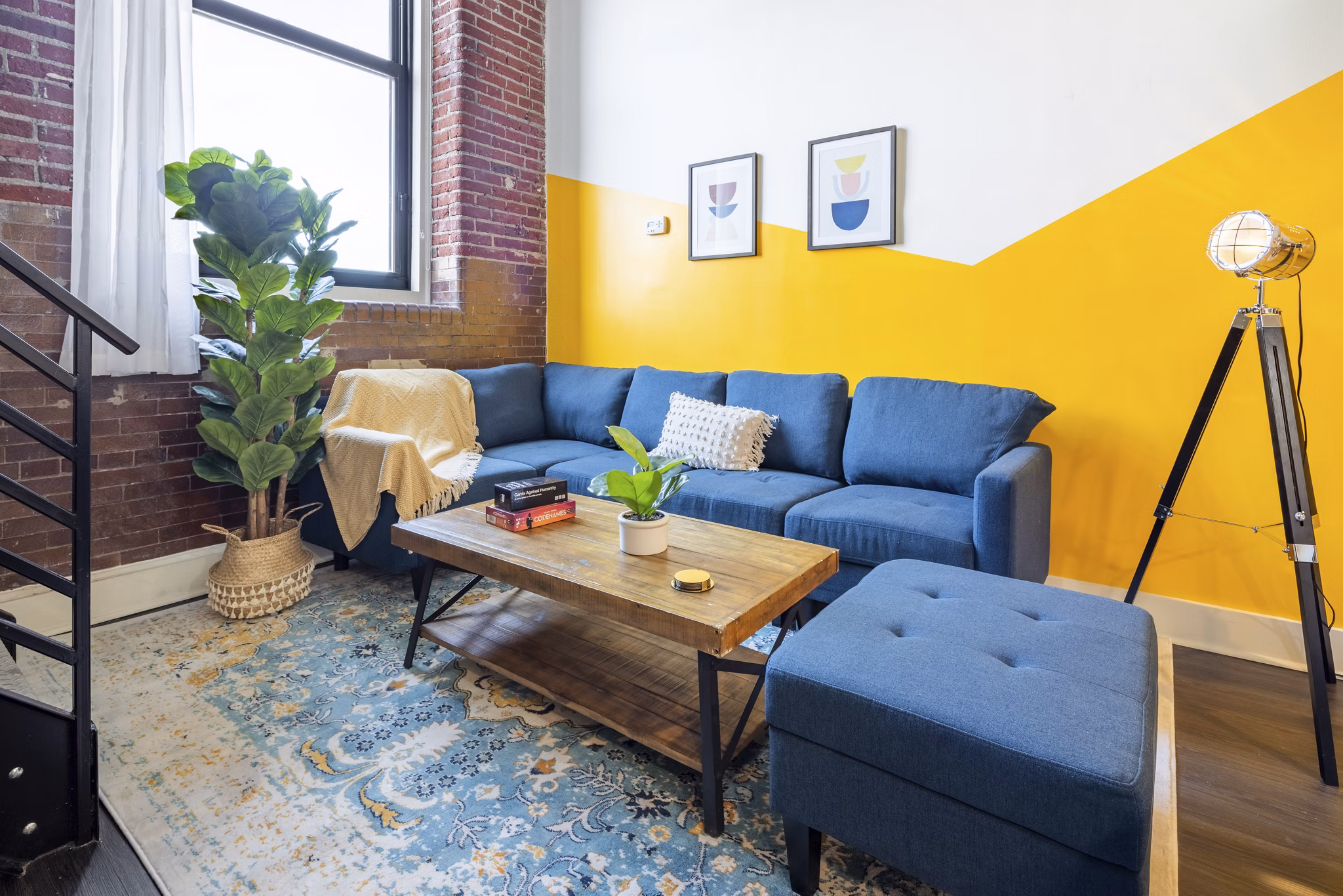 living room at West Lofts Apartments