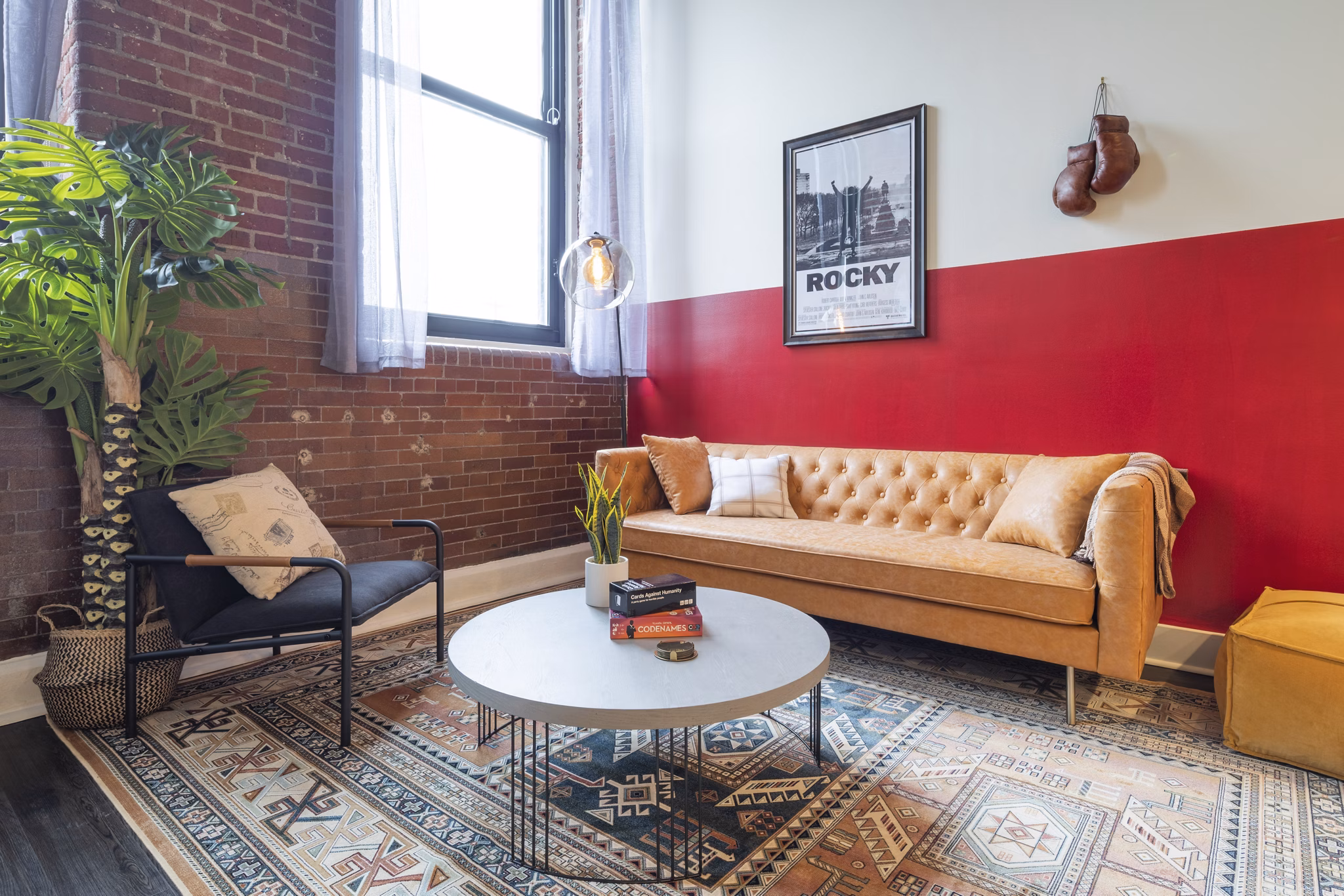 living room at West Lofts Apartments
