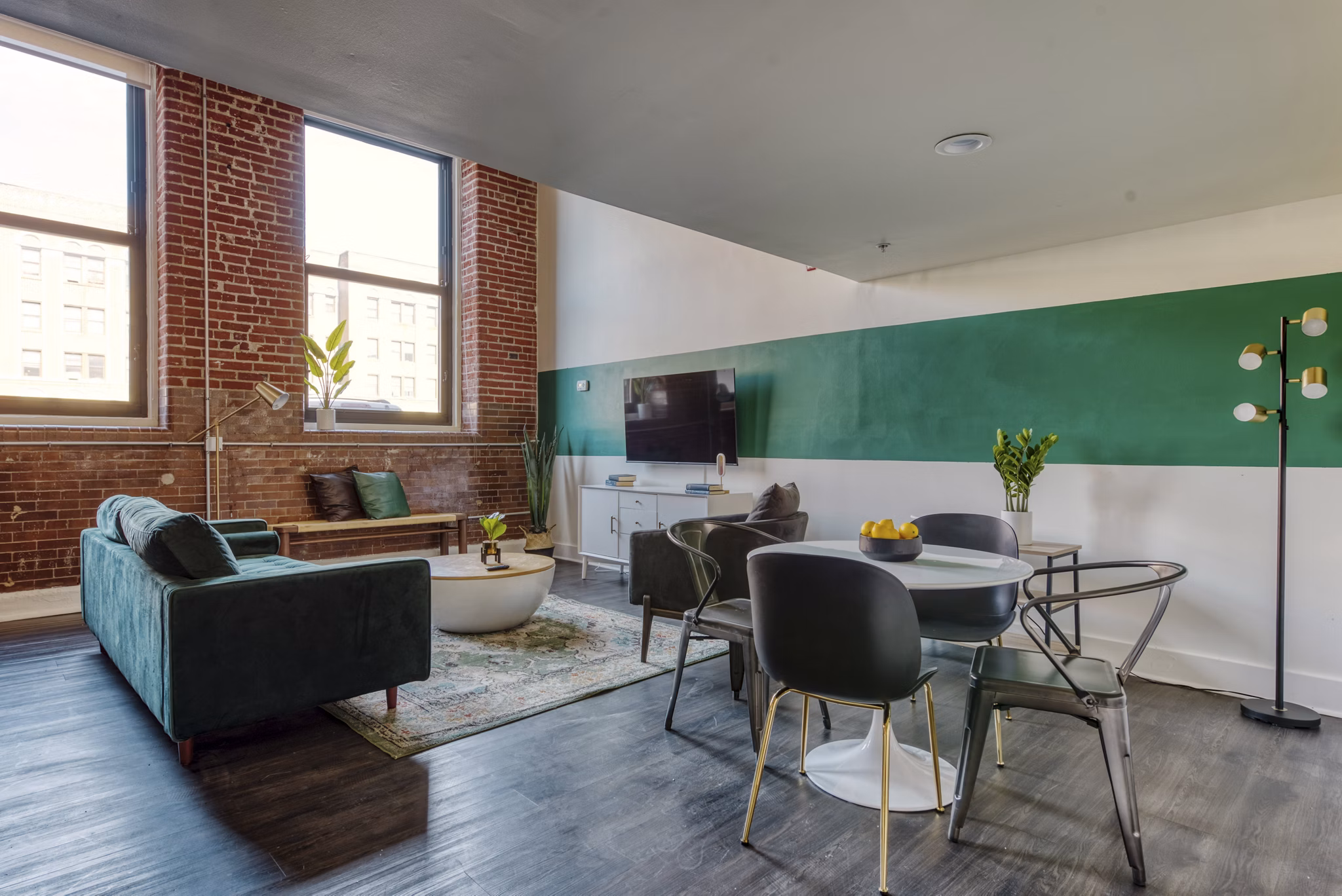 living room at West Lofts Apartments