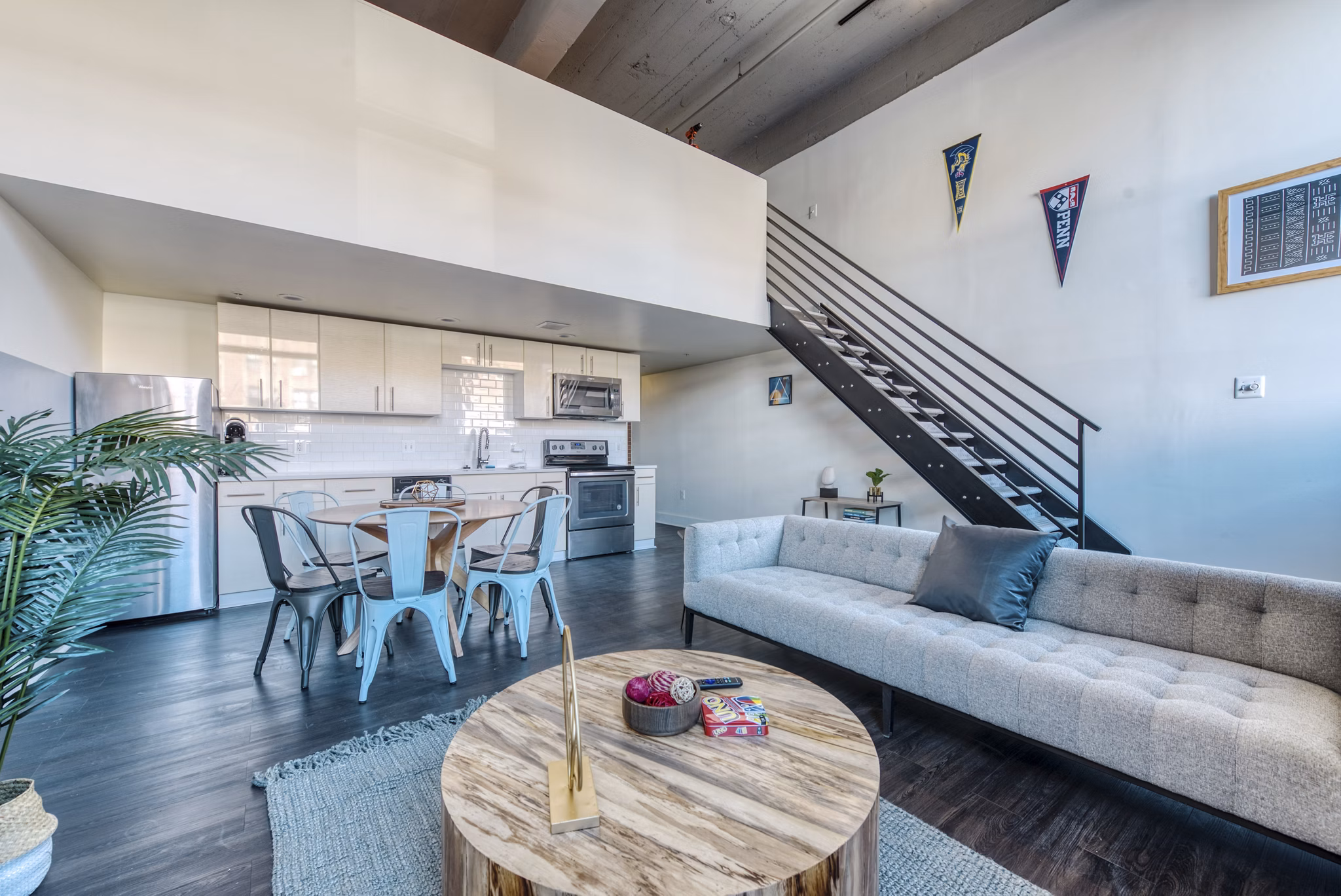 living room at West Lofts Apartments
