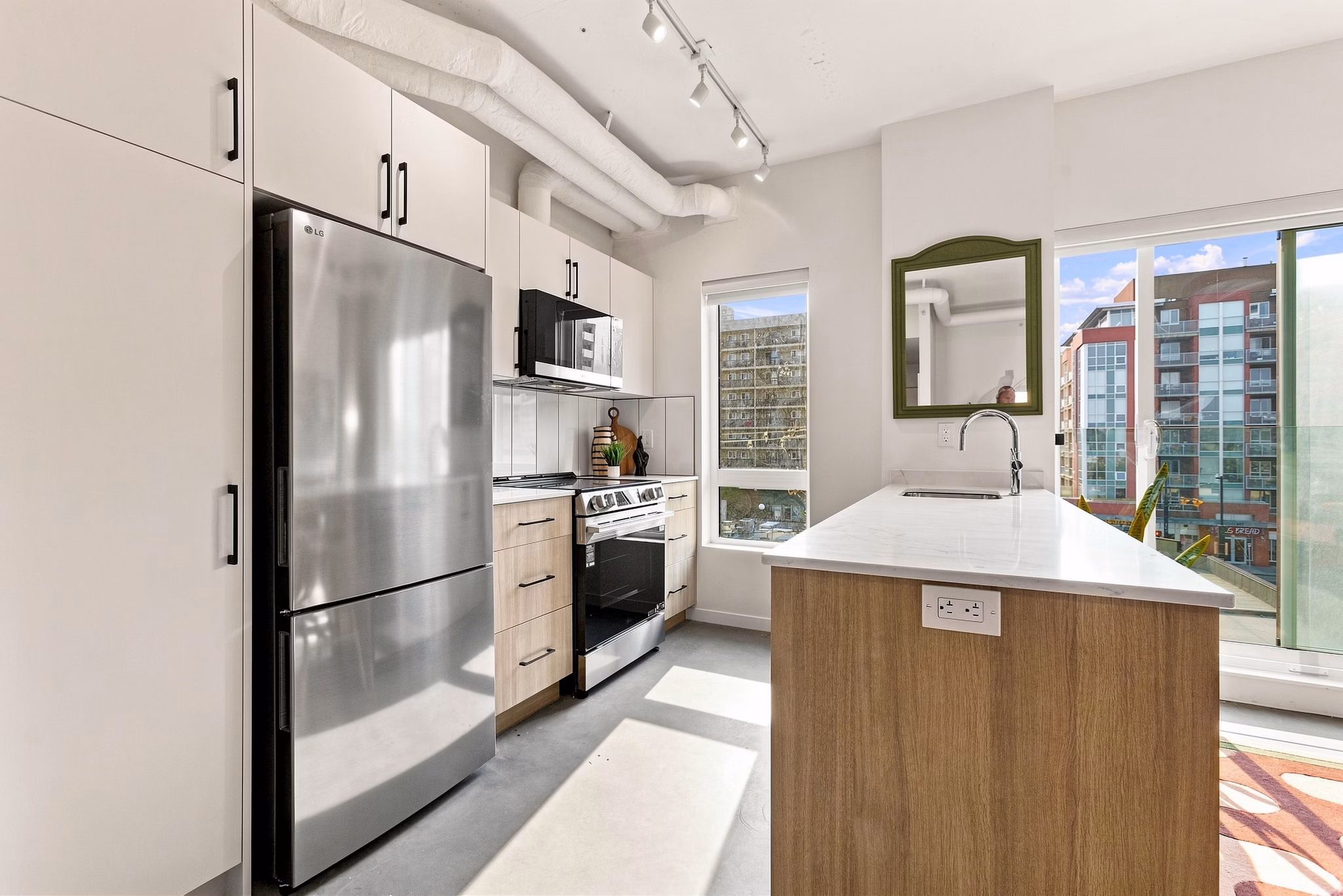 Kitchen at KIT Apartments