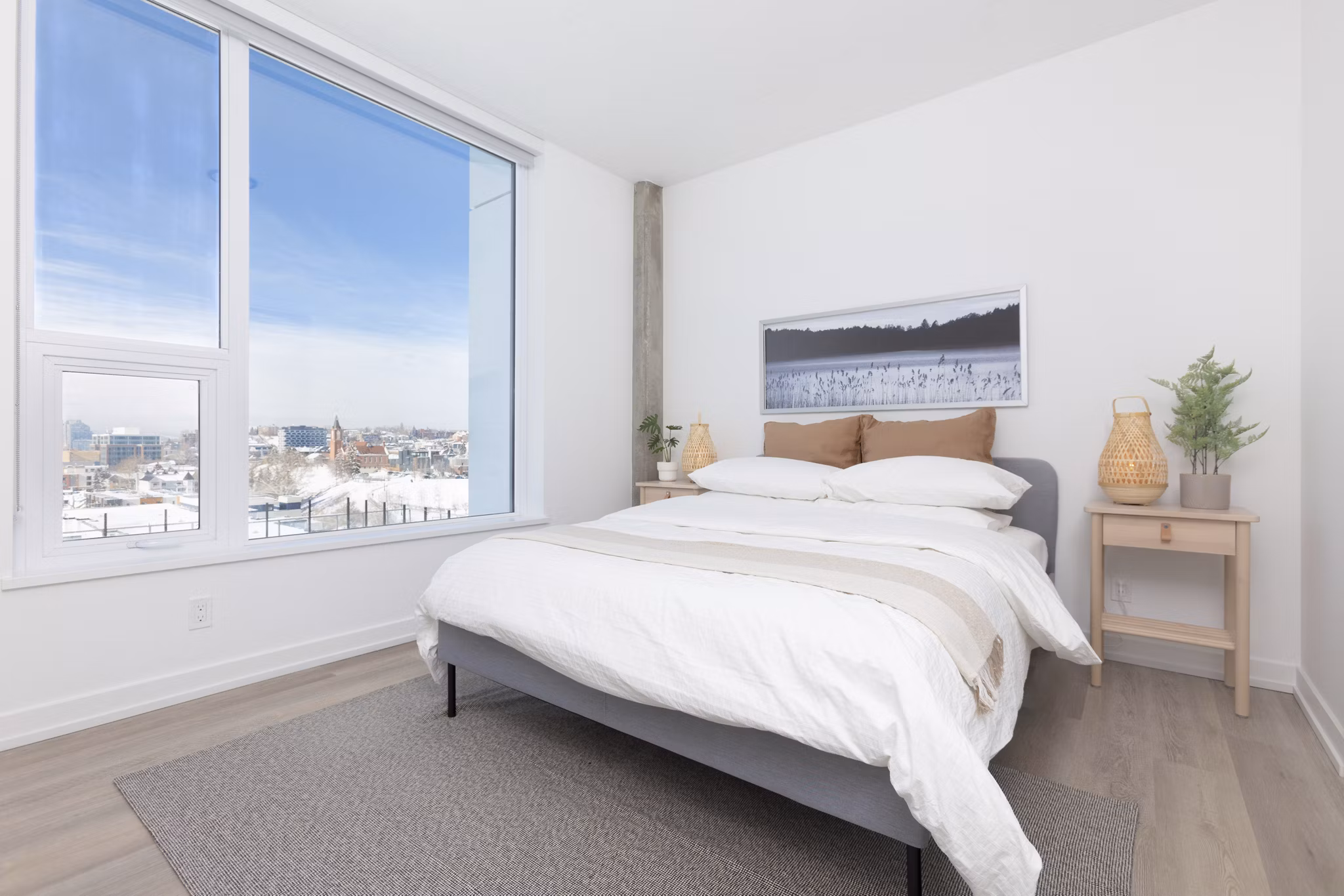 Bedroom at Bridge Apartments