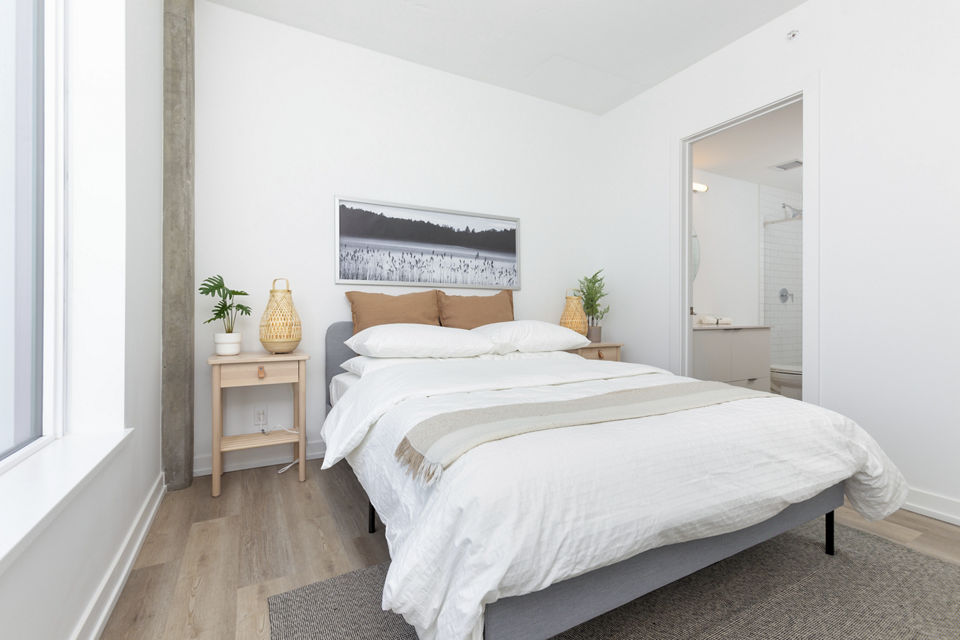 Bedroom at Bridge Apartments