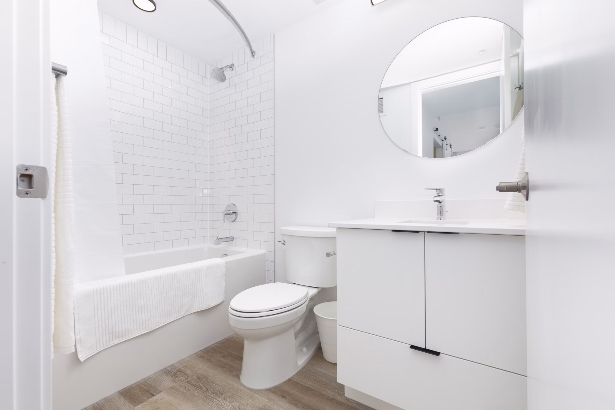 Bathroom at Bridge Apartments