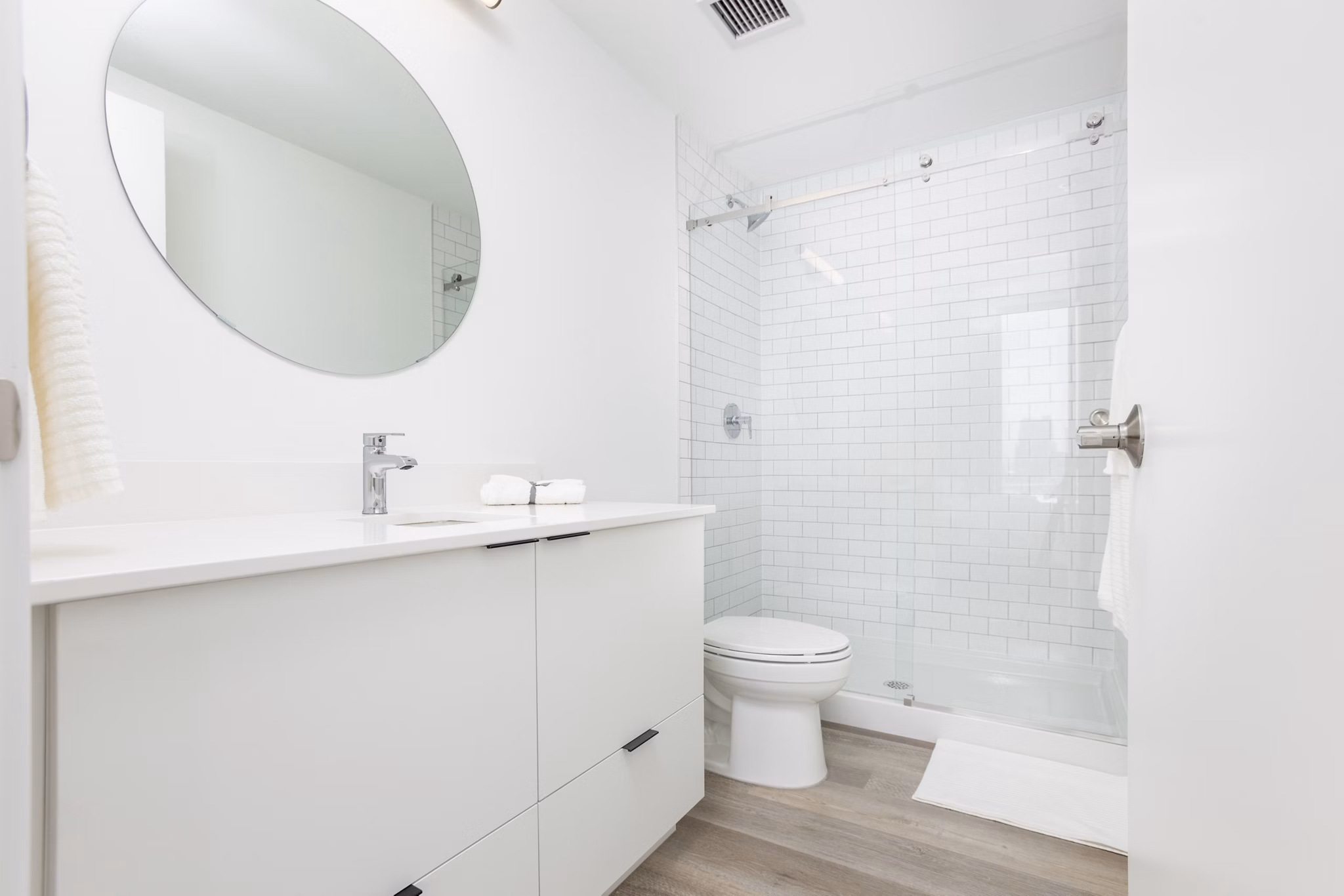Bathroom at Bridge Apartments