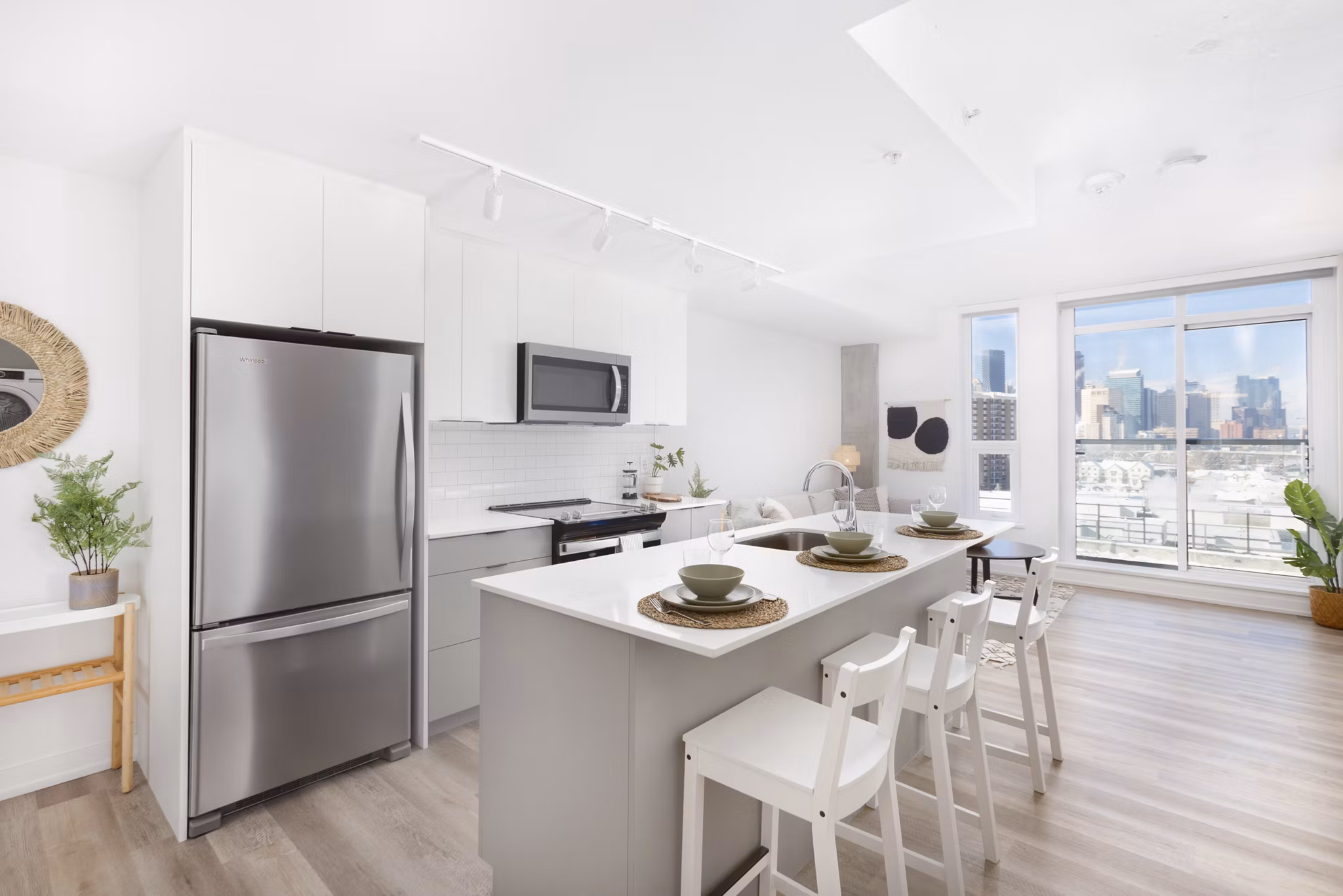 Kitchen at Bridge Apartments
