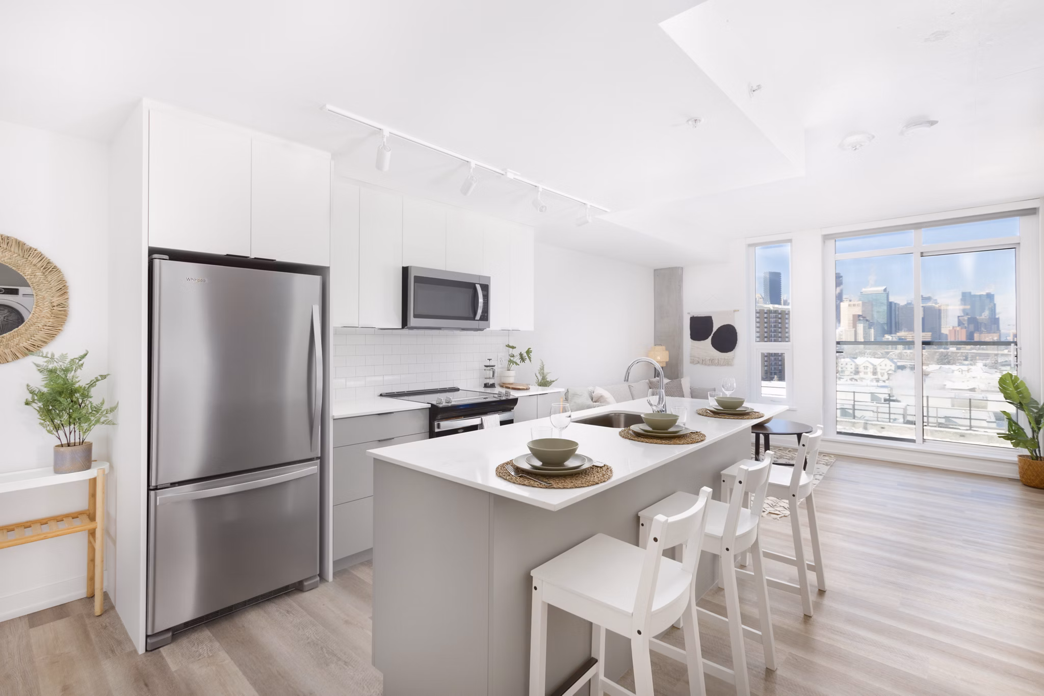 Kitchen at Bridge Apartments
