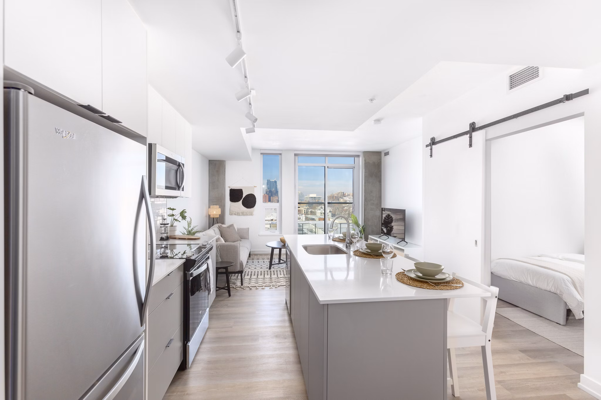 Kitchen at Bridge Apartments