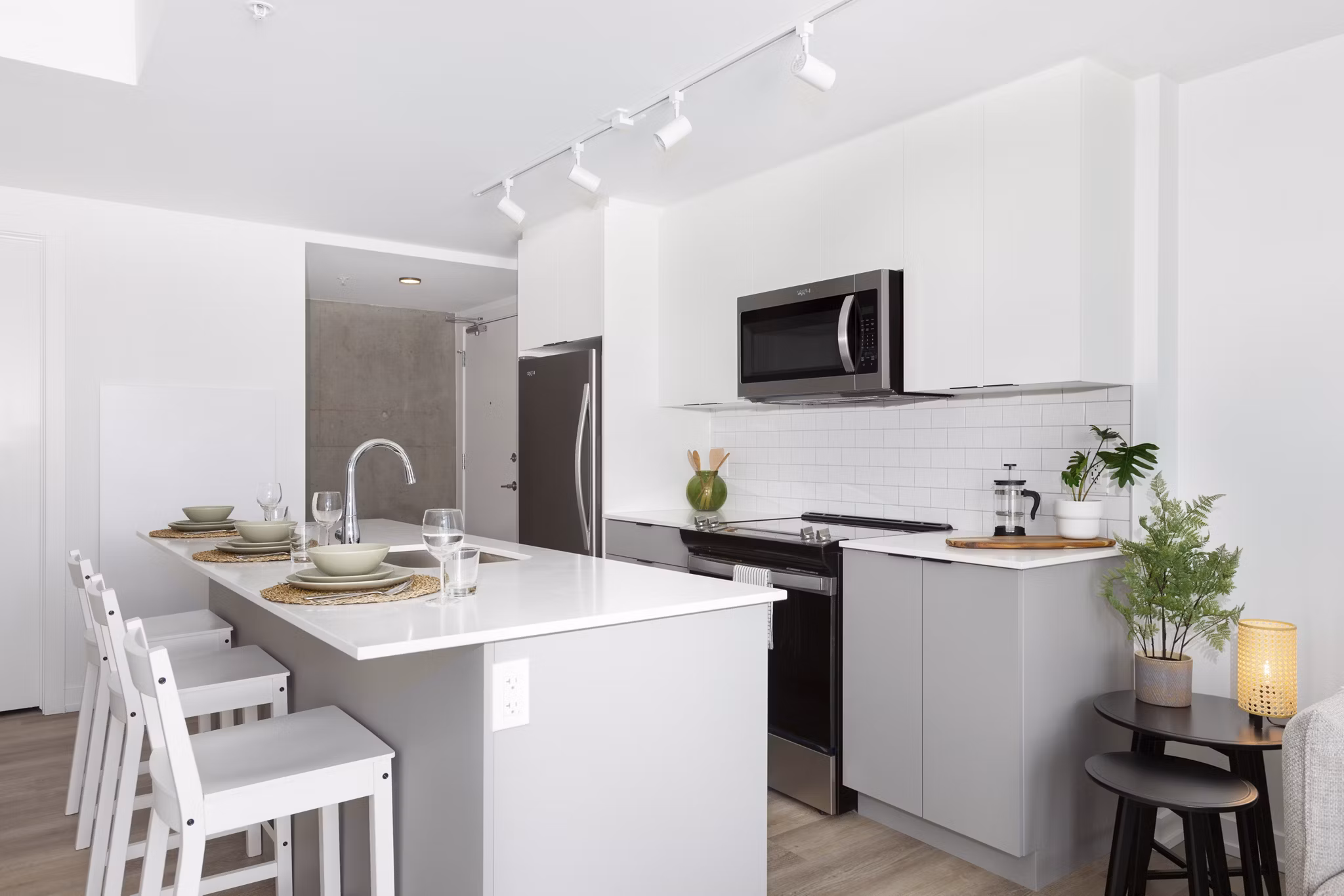 Kitchen at Bridge Apartments