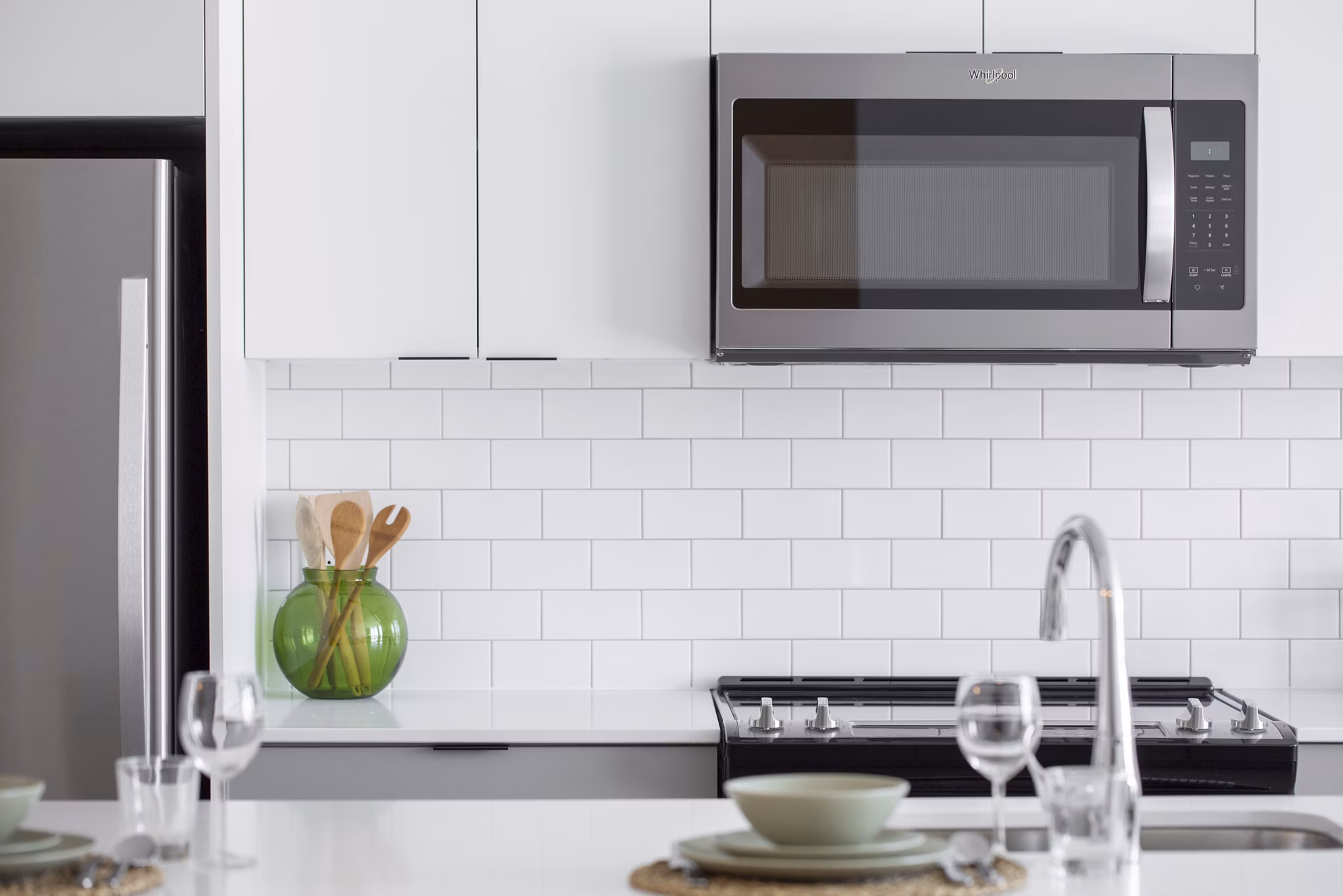 Kitchen at Bridge Apartments