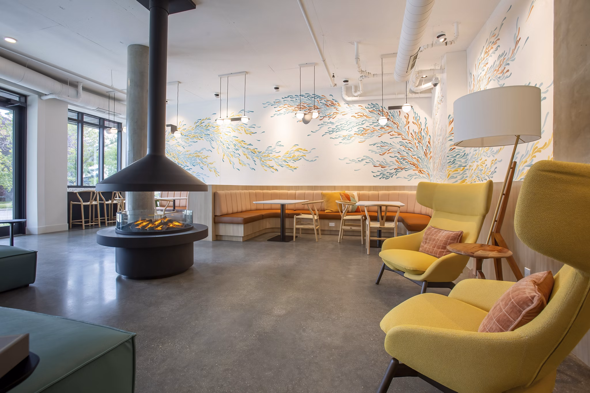 clubhouse at HIVE Apartments