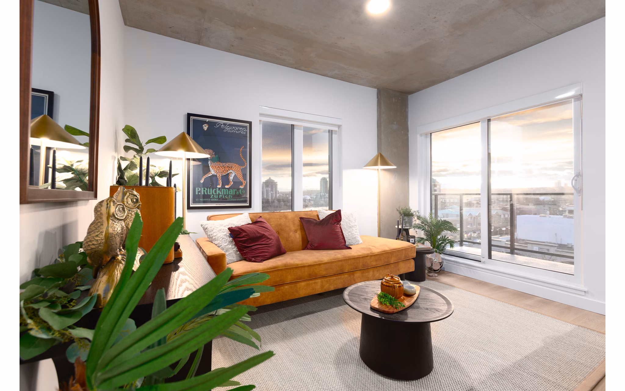 living room at HIVE Apartments