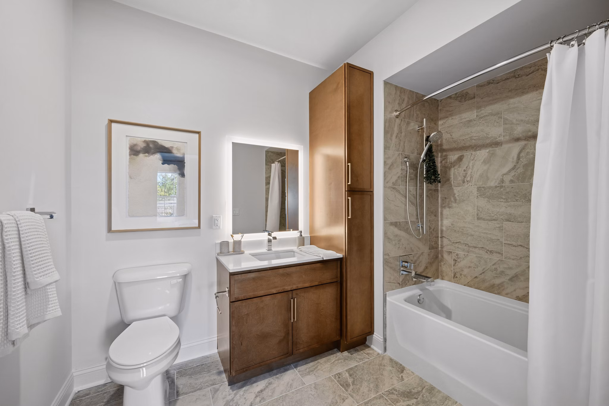 Bathroom at Cornerstone Kings Park Apartments