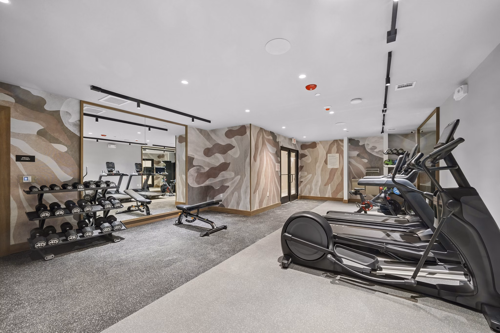 Fitness Center at Cornerstone Kings Park Apartments